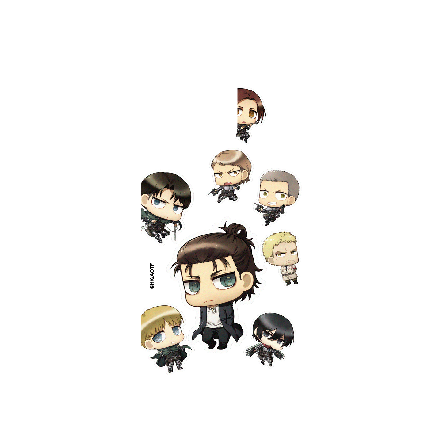 RhinoShield X Attack on Titan Clear iPhone 13 Pro Case - Attack on Titan - Chibi