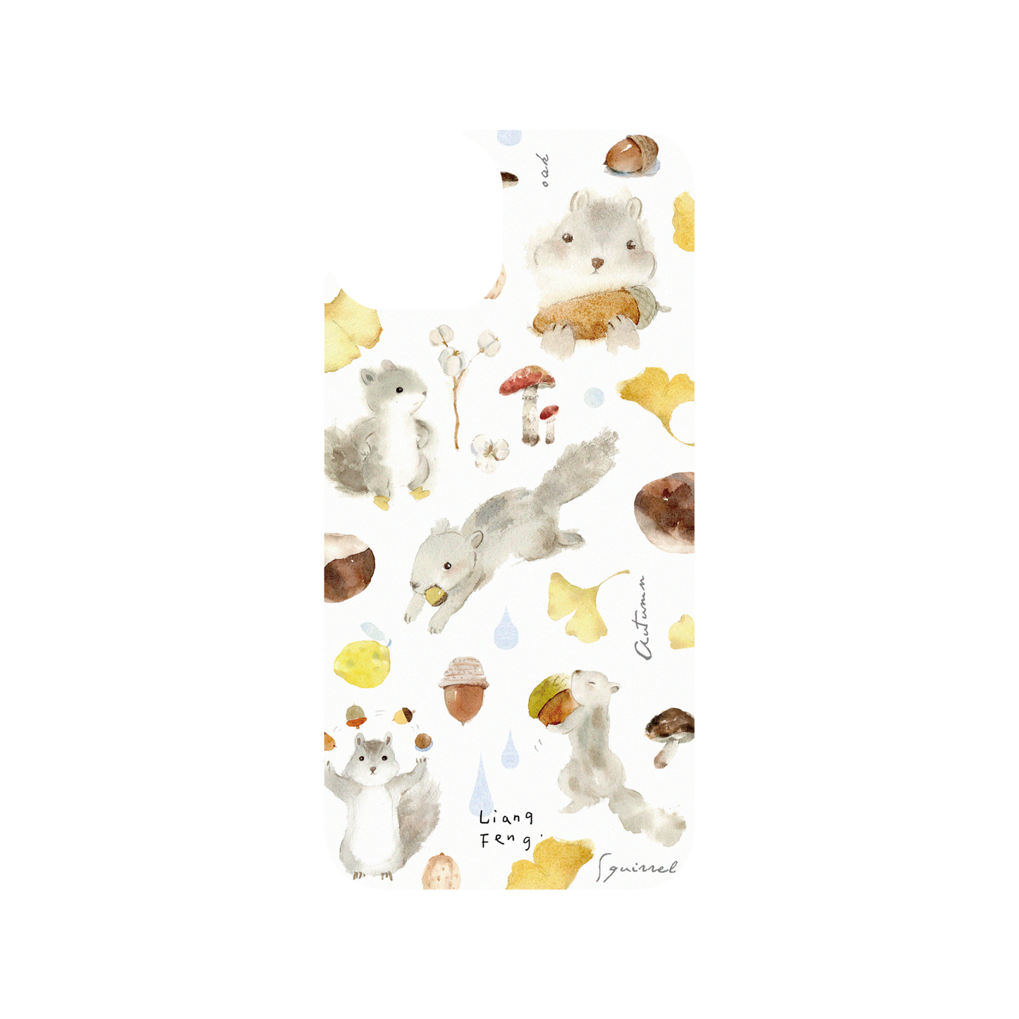 RHINOSHIELD X Liang Feng JellyTint iPhone 14 Case - Squirrel