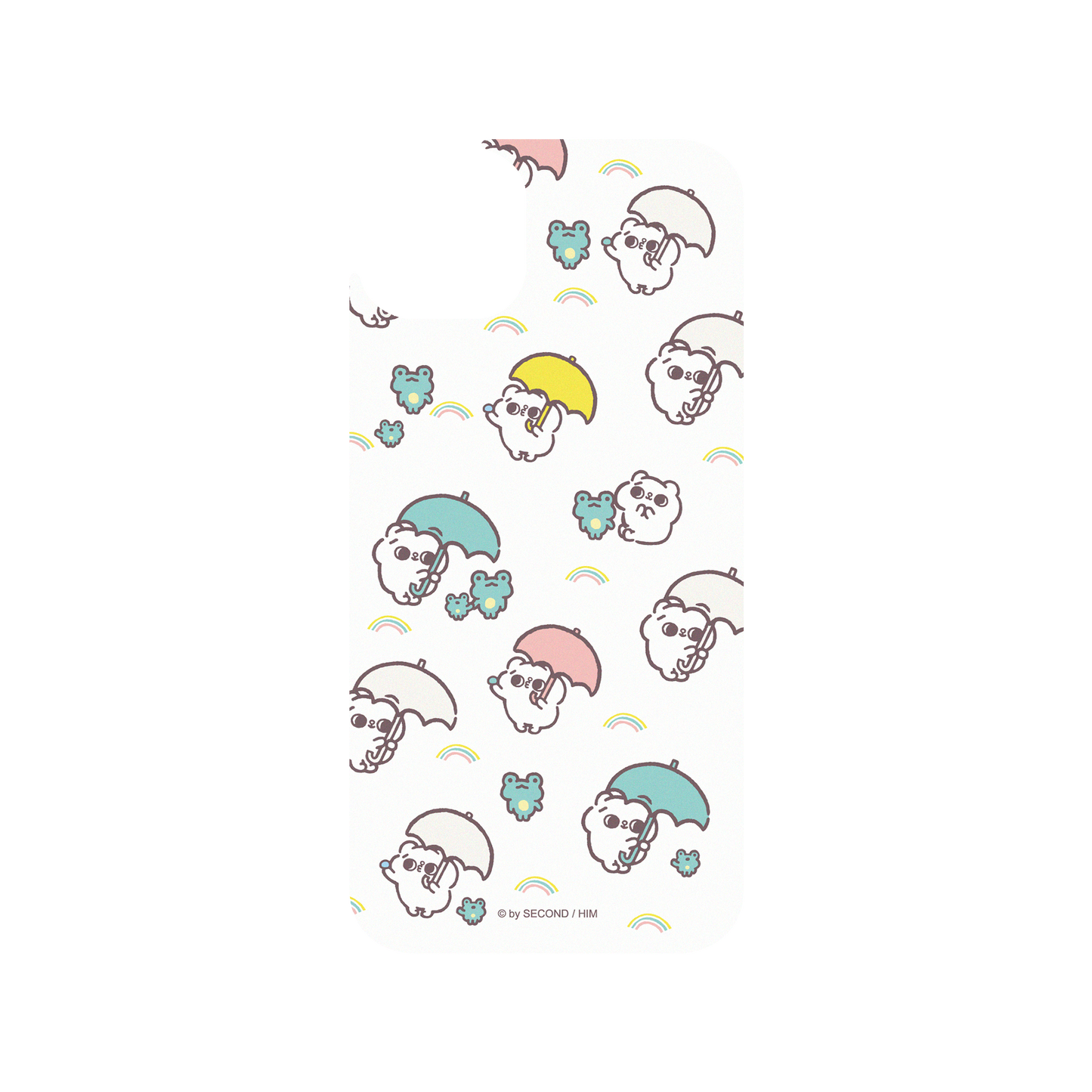 RHINOSHIELD X Song Song Meow by SECOND Clear iPhone 14 Plus Case - Let me hold an umbrella for you