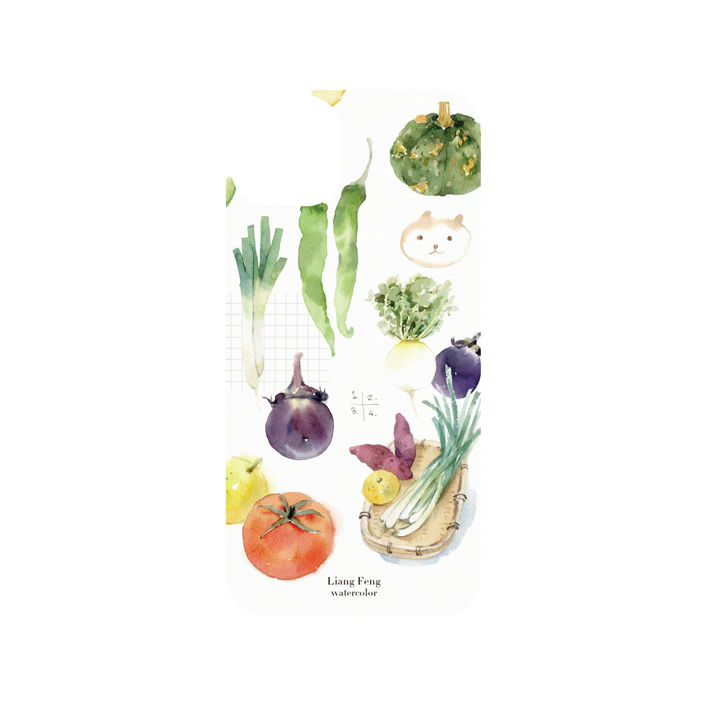 RHINOSHIELD X Liang Feng JellyTint iPhone 14 Plus Case - Wild Vegetables