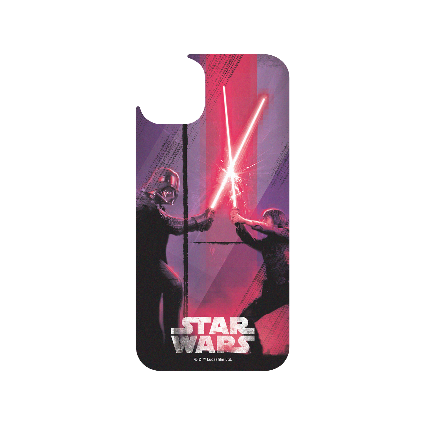 iPhone 14 Plus 犀牛盾Clear (MagSafe 兼容)透明手機殼 StarWars 星際大戰系列 - 路克 vs 黑武士