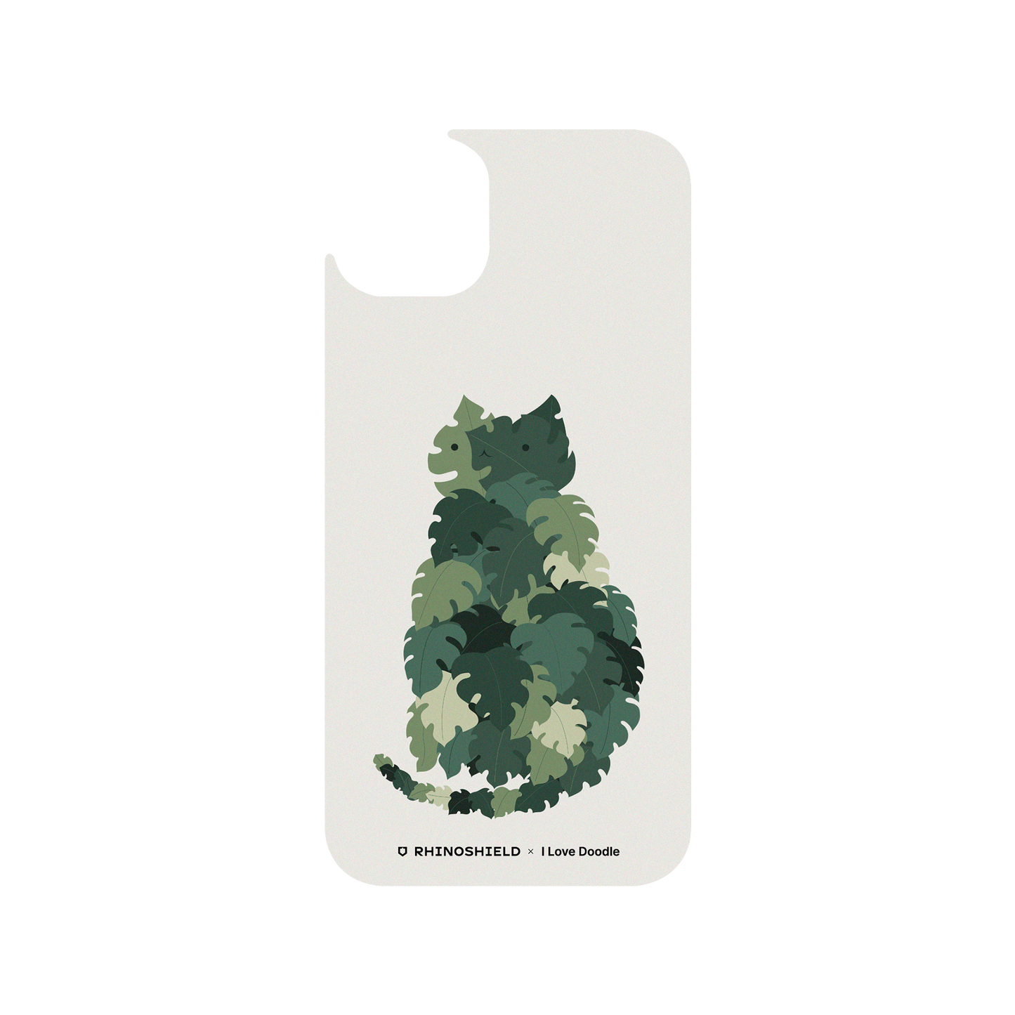 RHINOSHIELD X I Love Doodle JellyTint iPhone 14 Plus Case - Cat and Plant - Meowstera