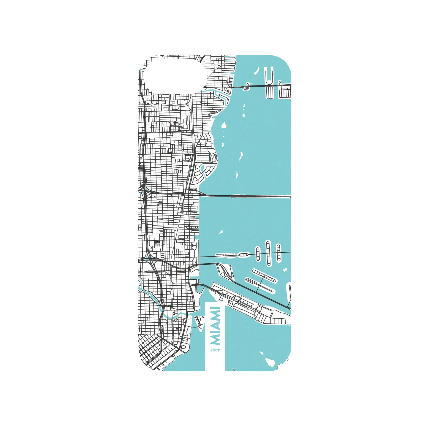 RHINOSHIELD X JOCR SolidSuit iPhone 7 Case - Miami (Black Logo)