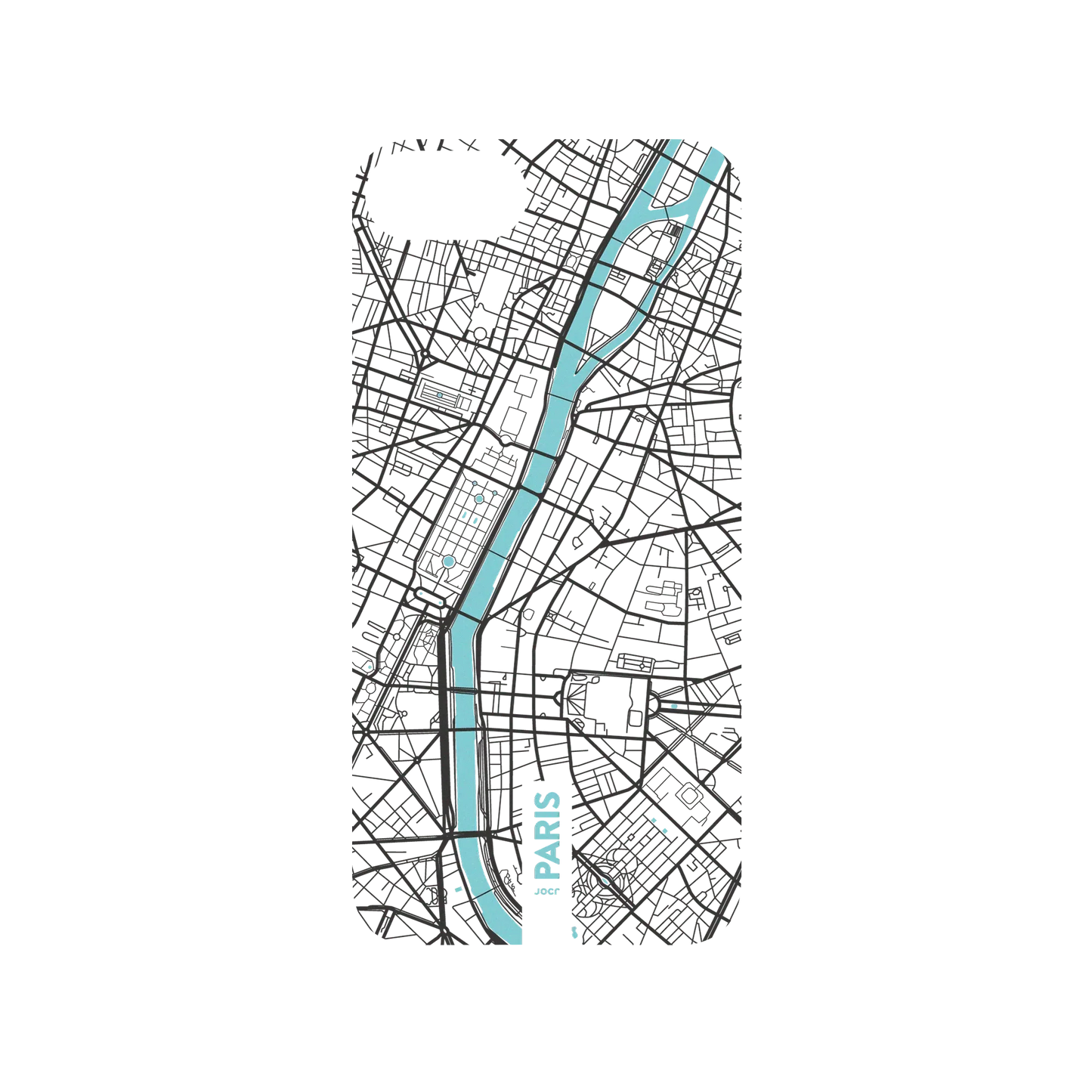 RHINOSHIELD X JOCR SolidSuit iPhone 8 Case - Paris (Black Logo)