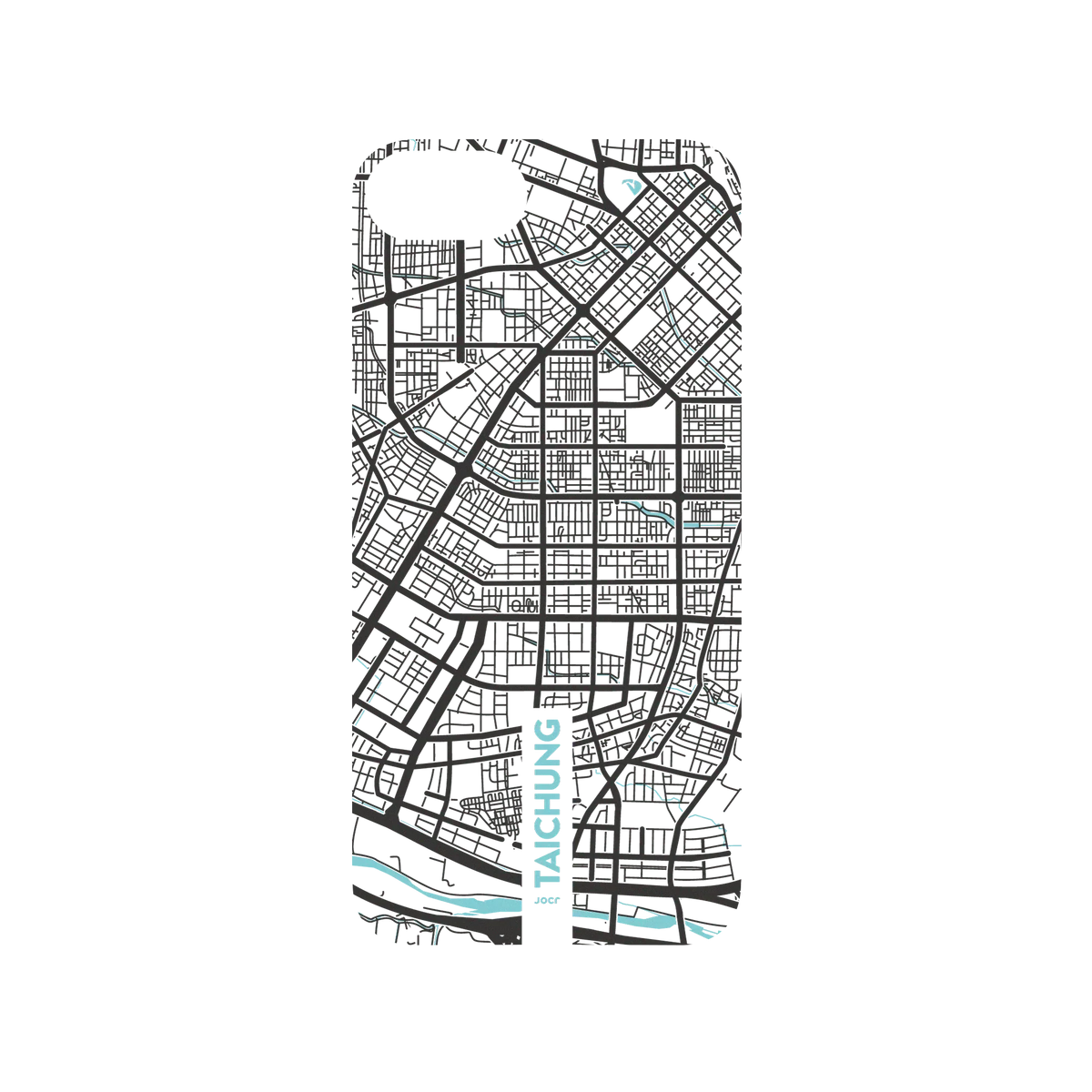 iPhone SE (第2代) 犀牛盾SolidSuit聯名設計款防摔背蓋手機殼 JOCR - Taichung (Black Logo)