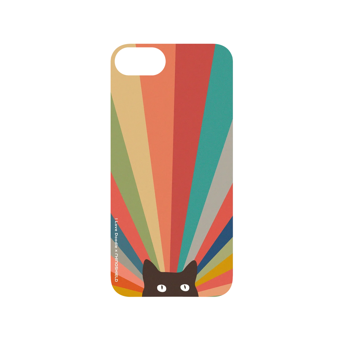 RHINOSHIELD X I Love Doodle SolidSuit iPhone 7 Case - Cat Landscape - Imagination