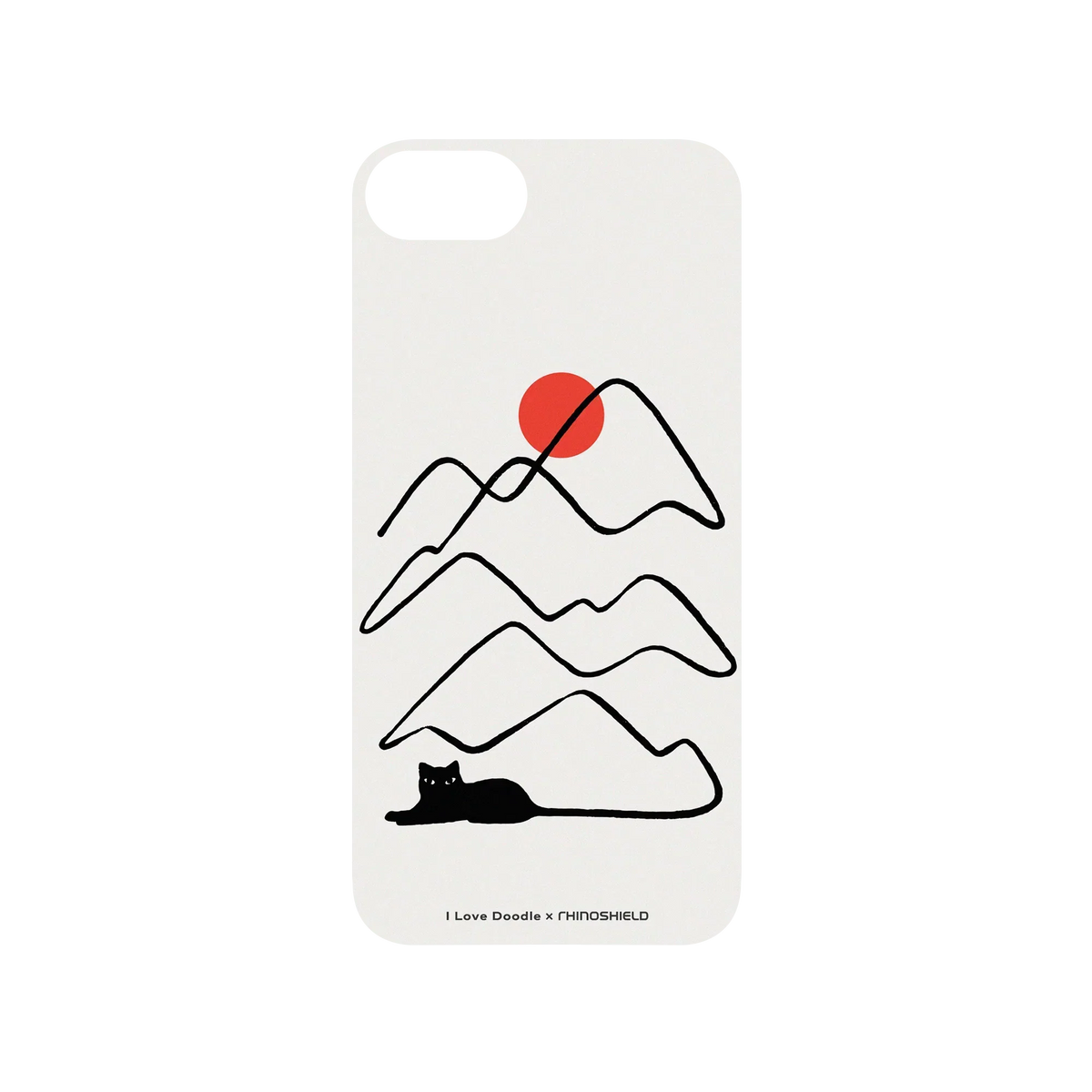 RHINOSHIELD X I Love Doodle SolidSuit iPhone 7 Case - Cat Landscape - Tail