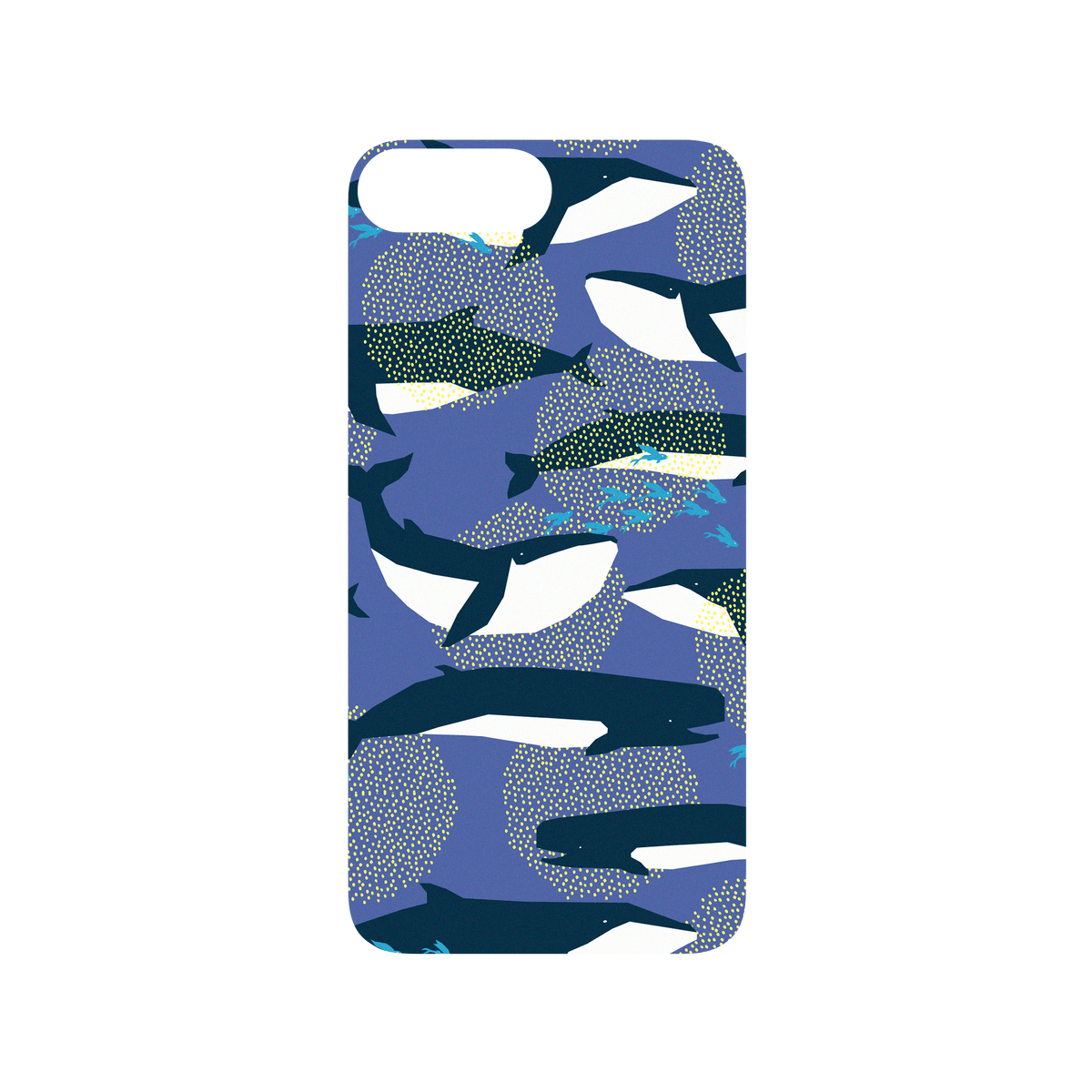 RhinoShield X WasangShow SolidSuit iPhone 8 Plus Case - Ocean WAWA - Whale