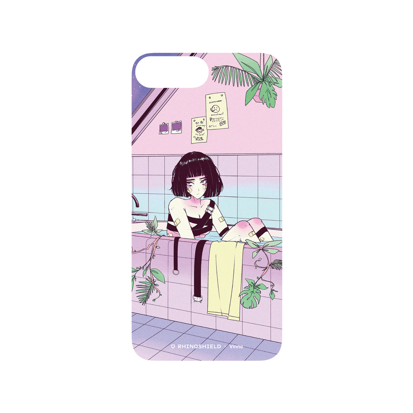 RhinoShield X Vinne SolidSuit iPhone 8 Plus Case - Blushing Stars