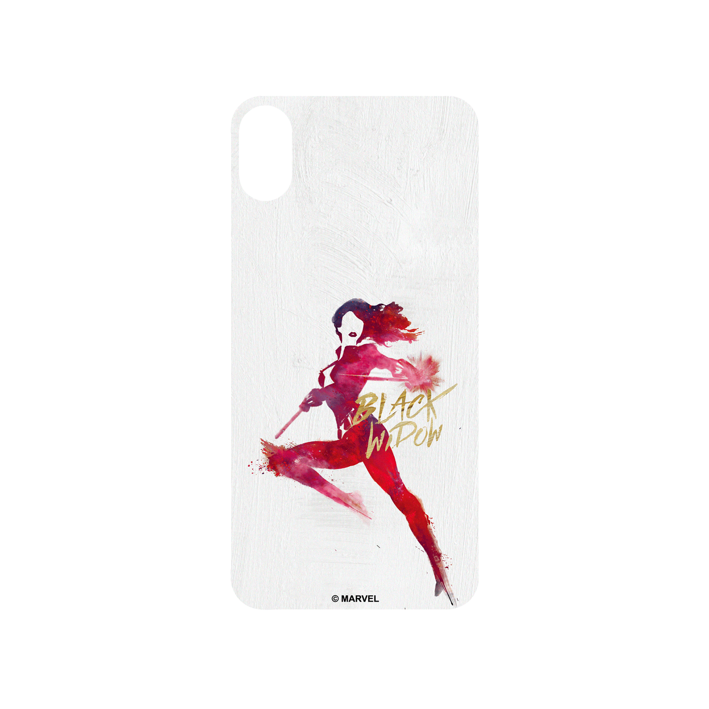 iPhone XS 犀牛盾SolidSuit防摔背蓋手機殼 Marvel 漫威 - 黑寡婦-塗鴉版