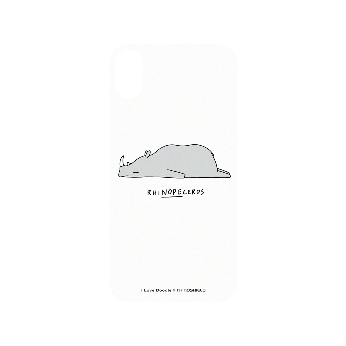 RhinoShield X I Love Doodle SolidSuit iPhone XR Case - Rhinopeceros
