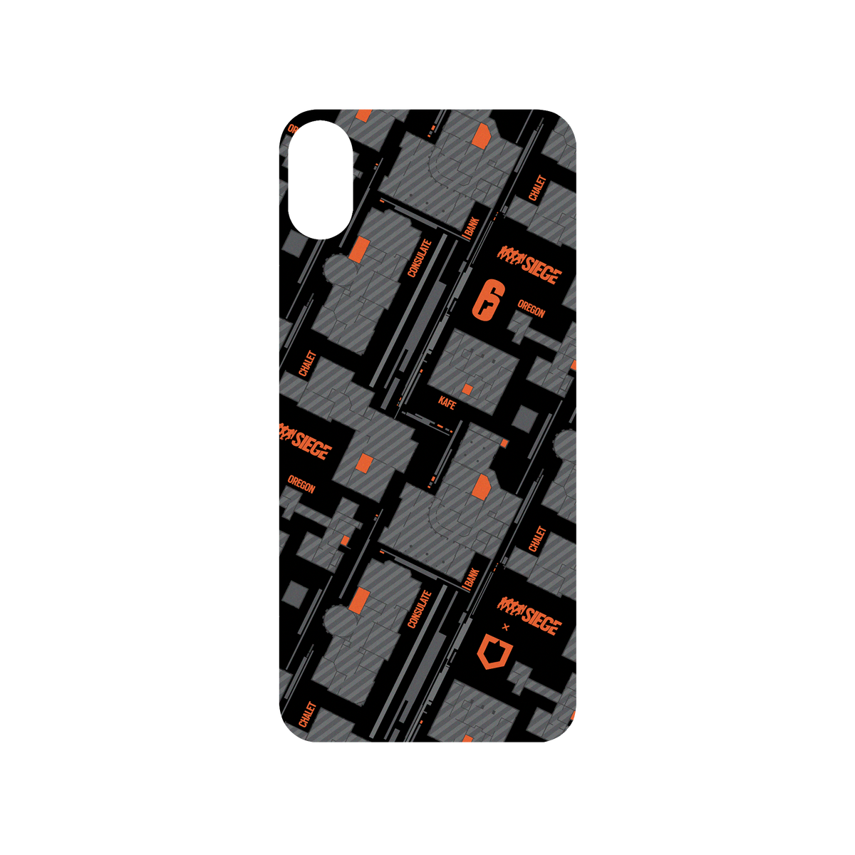 RhinoShield X 6: Siege SolidSuit iPhone XS Max Case - Map - Orange