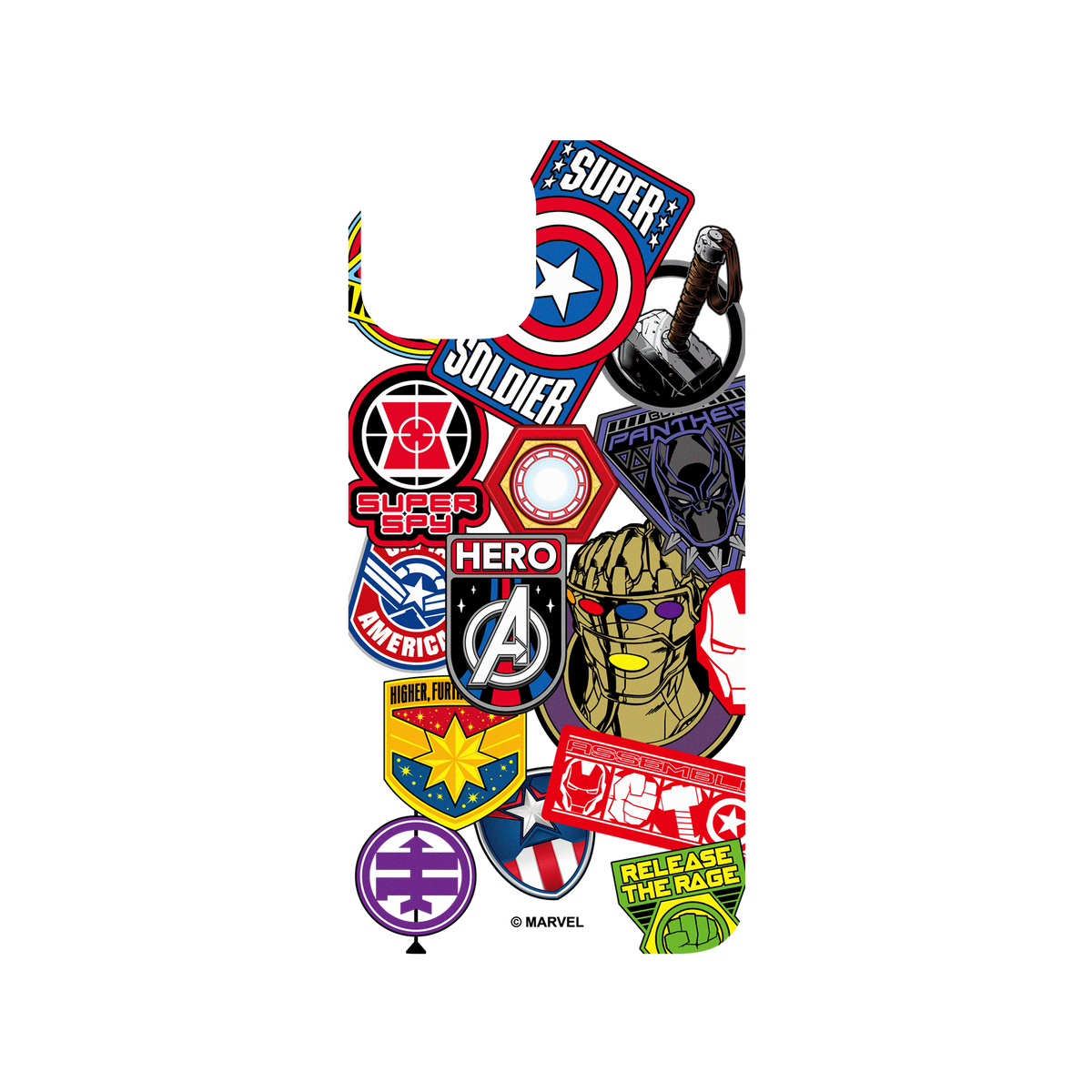 iPhone 11 Pro 犀牛盾SolidSuit防摔背蓋手機殼 Marvel 漫威 - 漫威英雄-貼紙系列