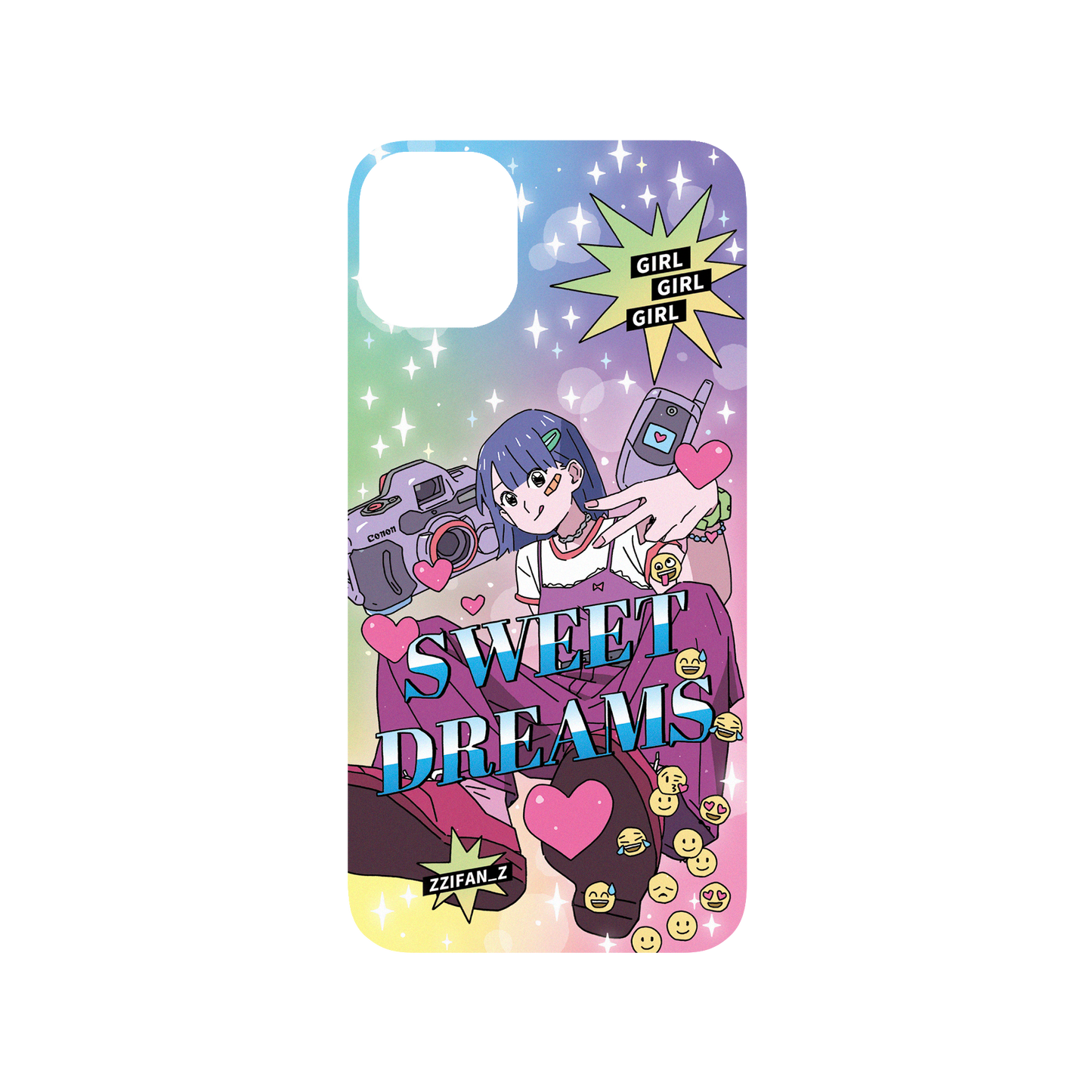 iPhone 11 犀牛盾SolidSuit聯名設計款防摔背蓋手機殼 Zzifan_z - 千禧女孩