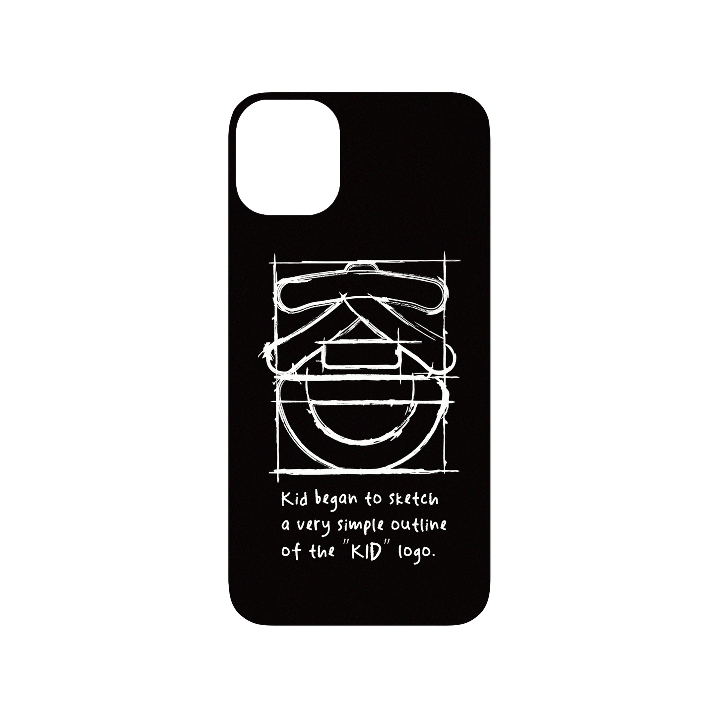 iPhone 11 犀牛盾SolidSuit聯名設計款防摔背蓋手機殼 KID - KID笑臉-草稿素描款