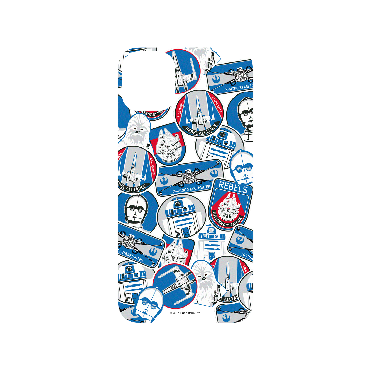 iPhone 11 犀牛盾SolidSuit聯名設計款防摔背蓋手機殼 StarWars 星際大戰系列 - Sticker-藍