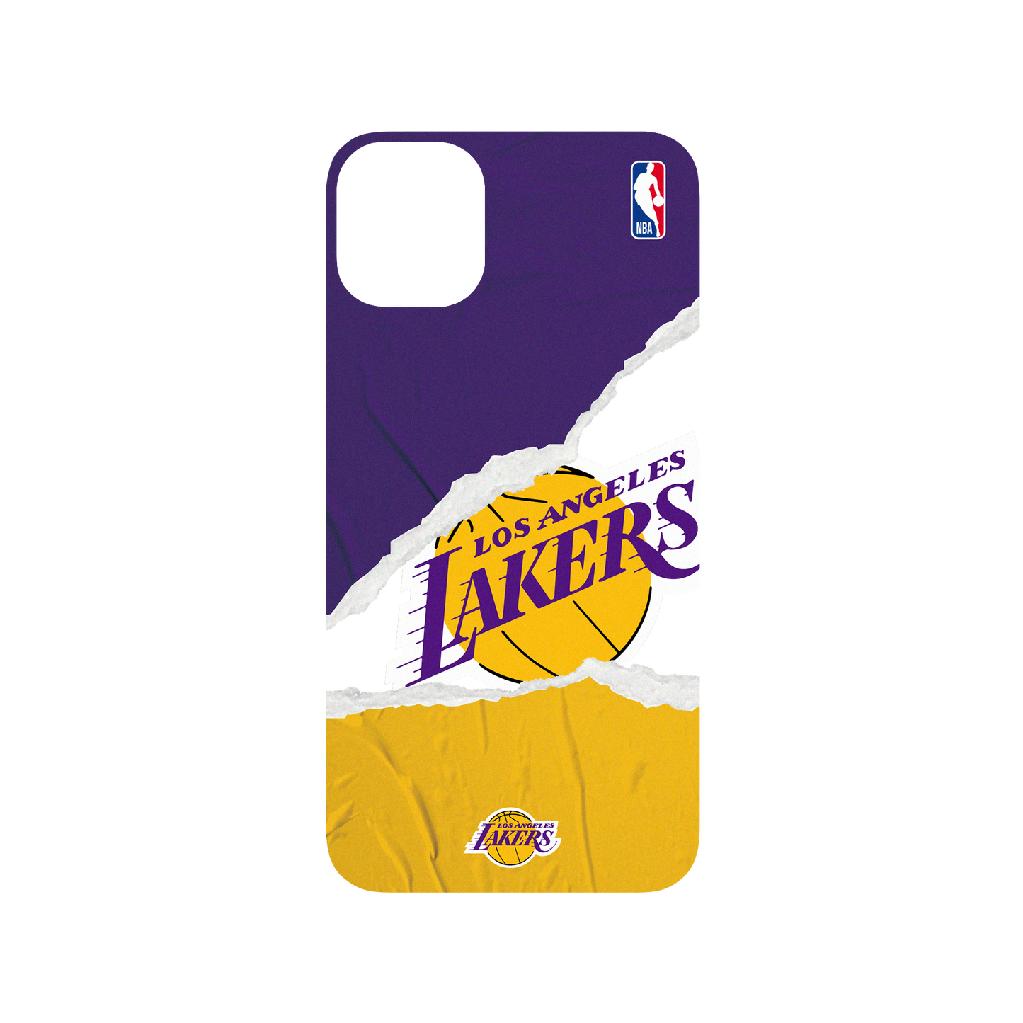 iPhone 11 犀牛盾SolidSuit聯名設計款防摔背蓋手機殼 NBA - 熱血系列-洛杉磯湖人 L.A. Lakers - Sweat and tears