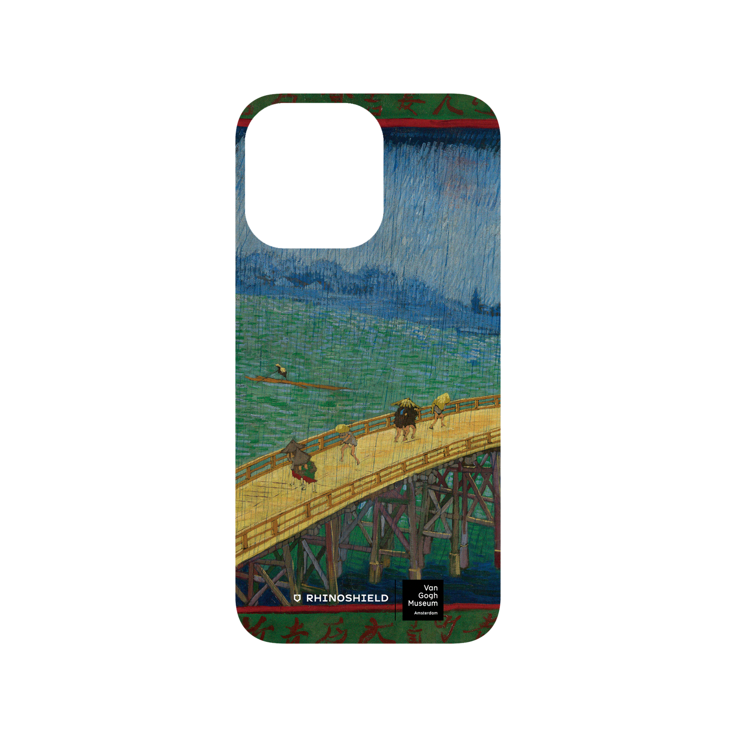 RHINOSHIELD X Van Gogh Museum SolidSuit iPhone 14 Pro Max Case - Bridge in the Rain (after Hiroshige)
