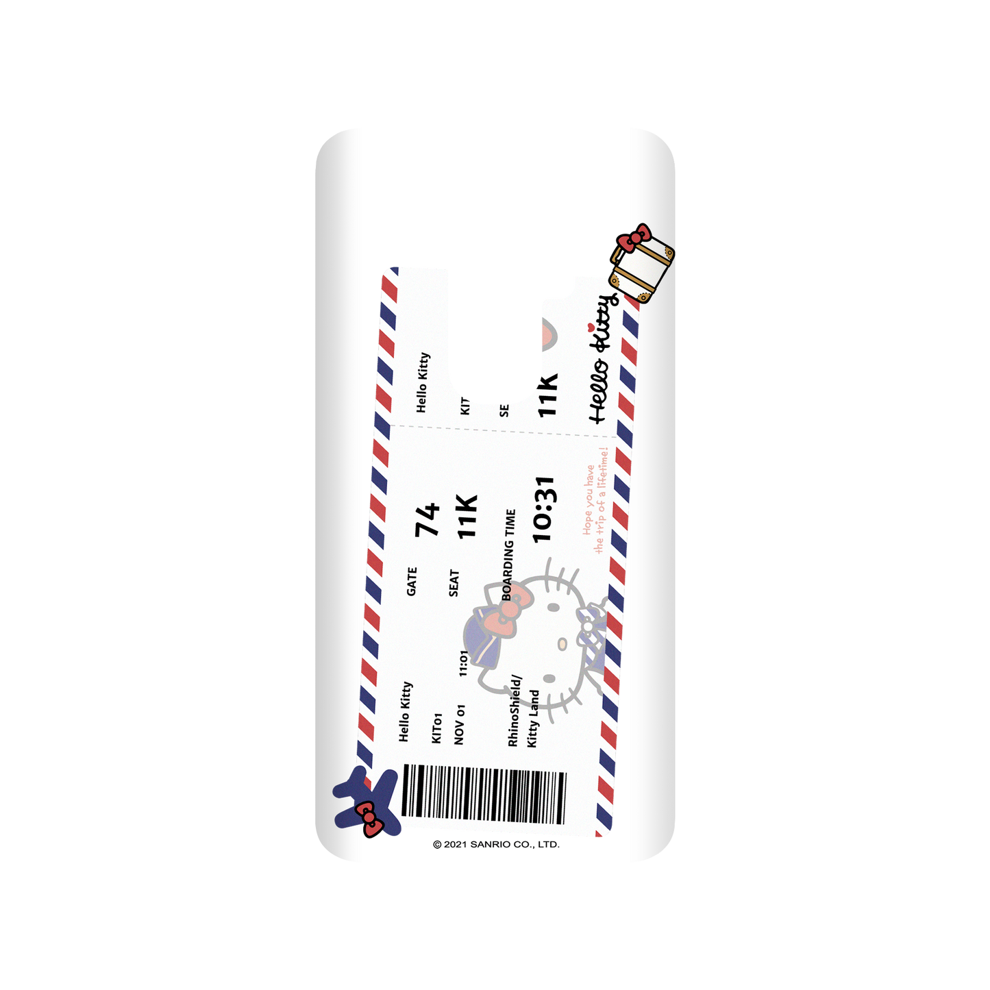 Samsung Galaxy S9+ 犀牛盾SolidSuit聯名設計款防摔背蓋手機殼 Hello Kitty - 機票