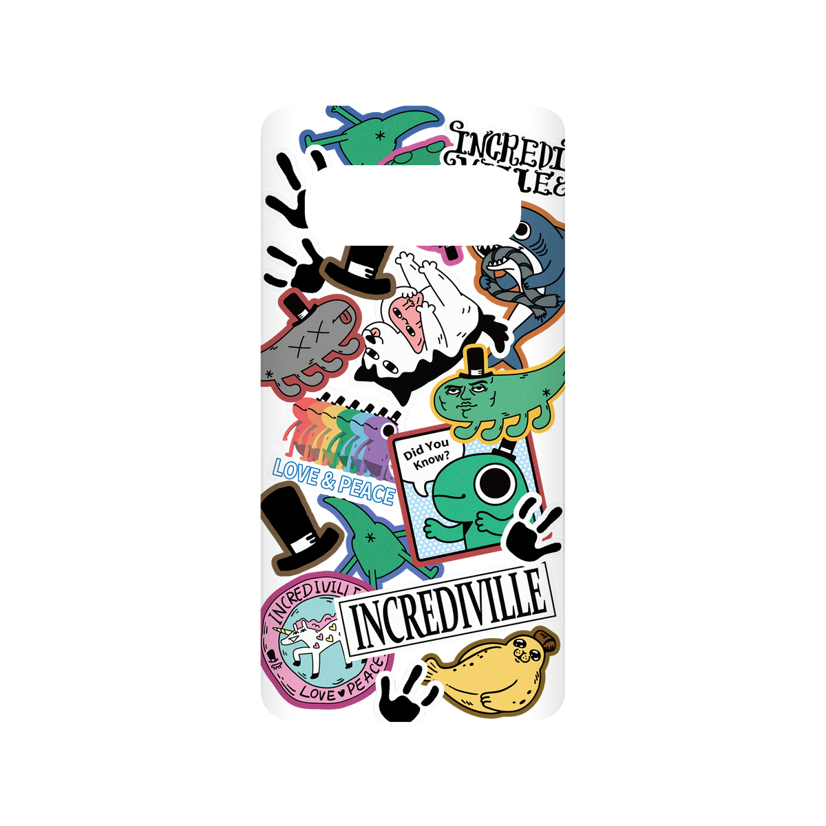 RhinoShield X Incrediville SolidSuit Samsung Galaxy S10 (4G) Case - Odd Sticker Album