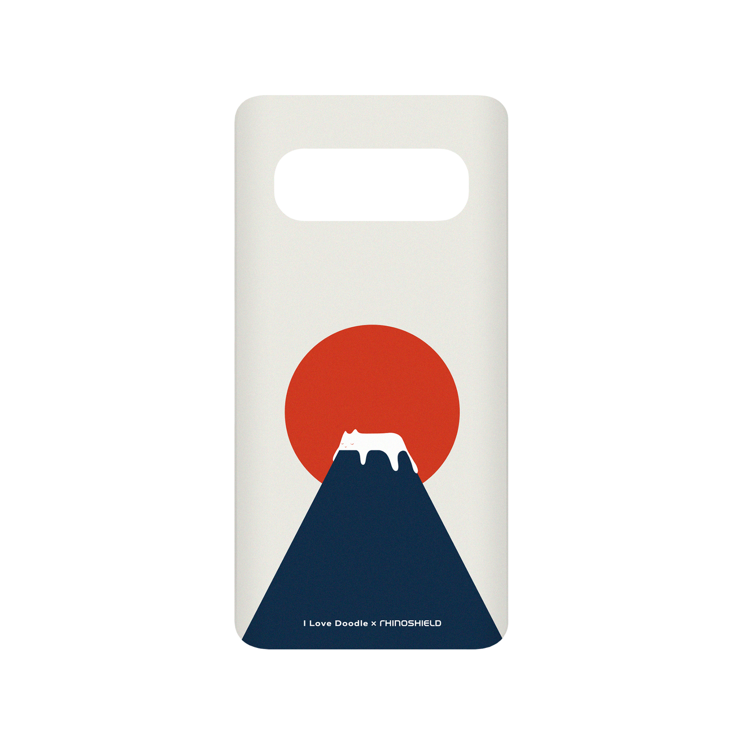 RhinoShield X I Love Doodle SolidSuit Samsung Galaxy S10 (4G) Case - Cat Landscape - Fuji