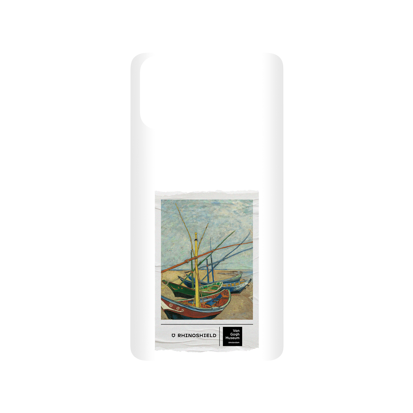 RHINOSHIELD X Van Gogh Museum SolidSuit Samsung Galaxy A51 (4G) Case - Fishing Boats on the Beach - Ticket
