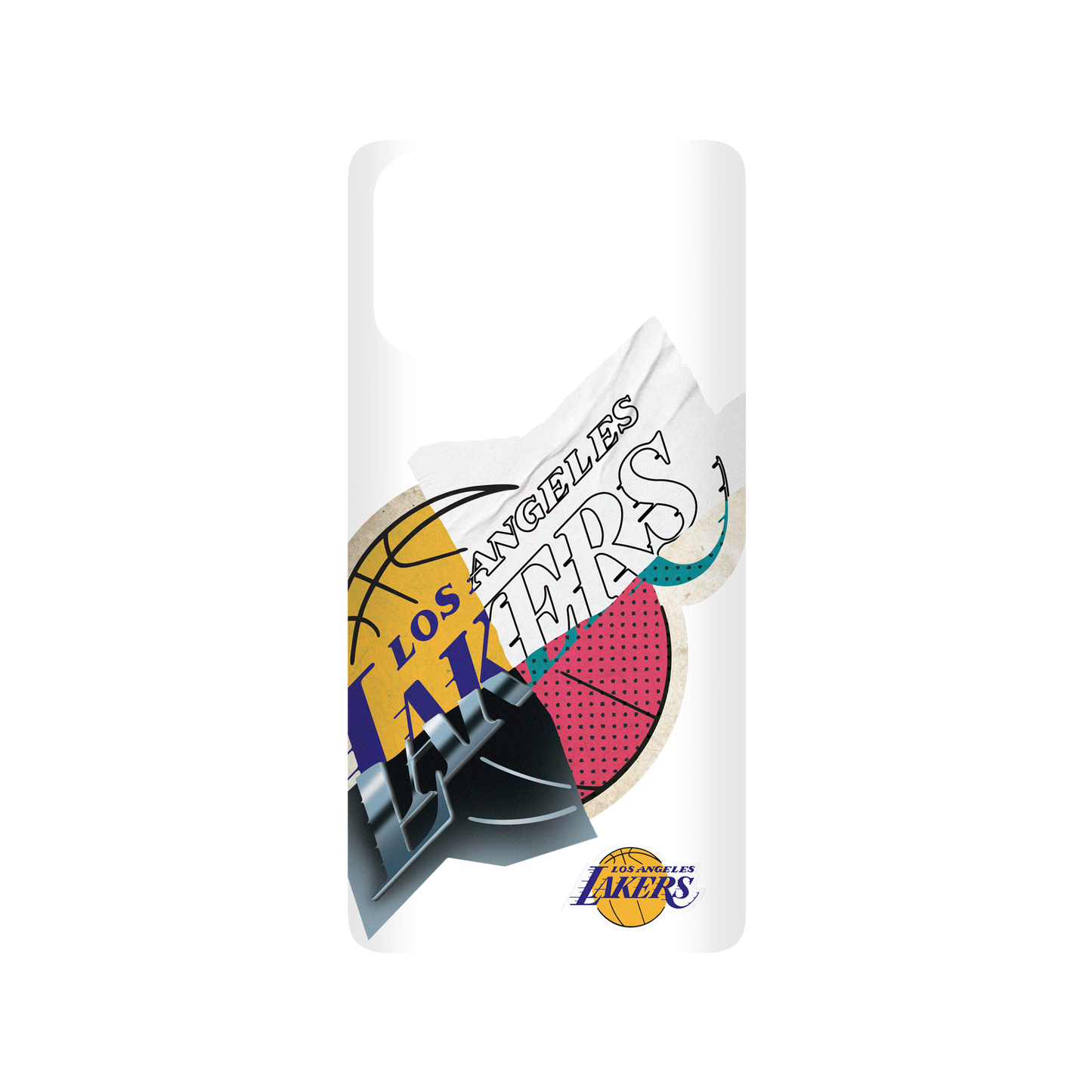 Samsung Galaxy A71 (4G) 犀牛盾SolidSuit聯名設計款防摔背蓋手機殼 NBA - 拼接系列-洛杉磯湖人 L.A. Lakers - Style Mix