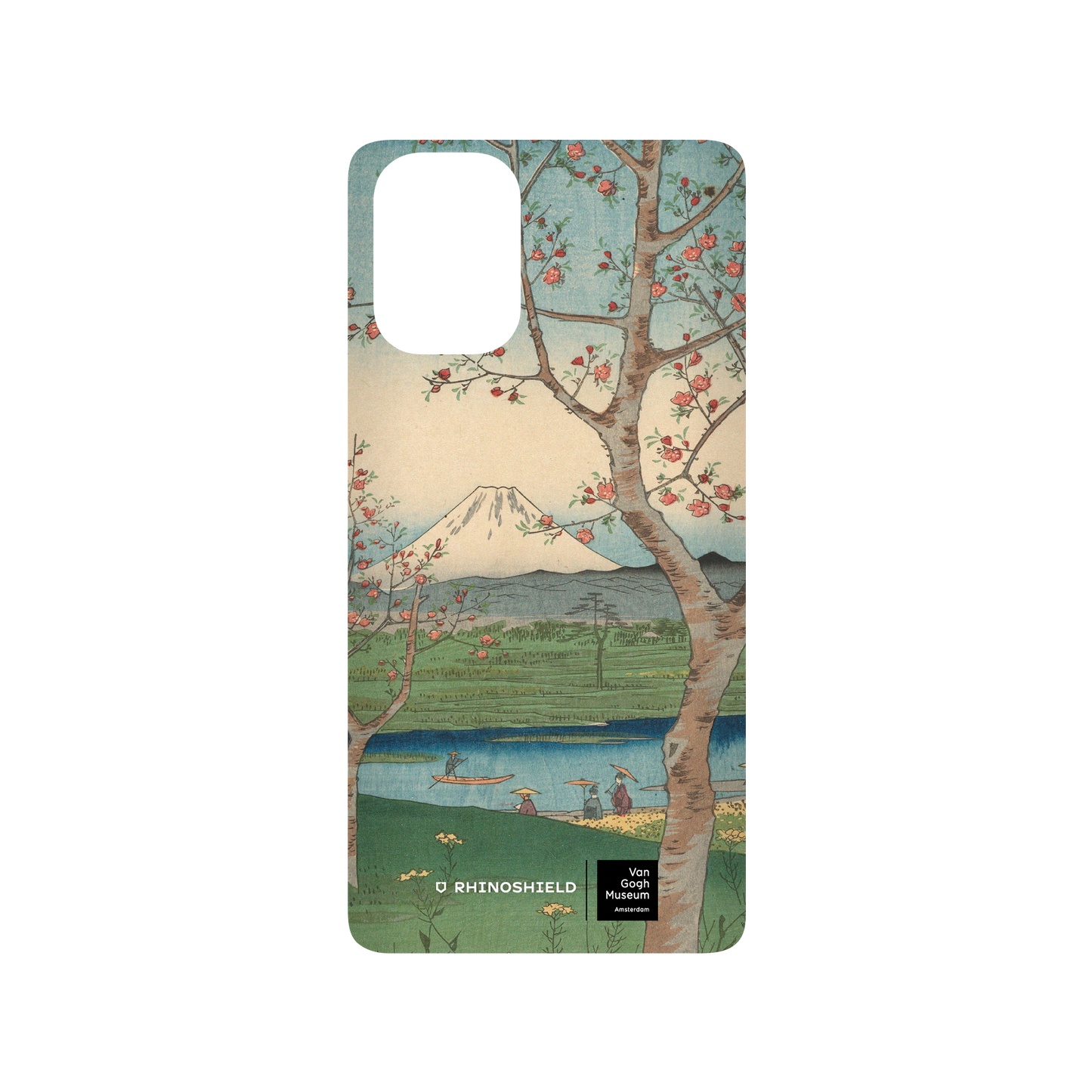 RHINOSHIELD X Van Gogh Museum SolidSuit Samsung Galaxy A71 (4G) Case - View of Mount Fuji from Koshigaya - Utagawa Hiroshige