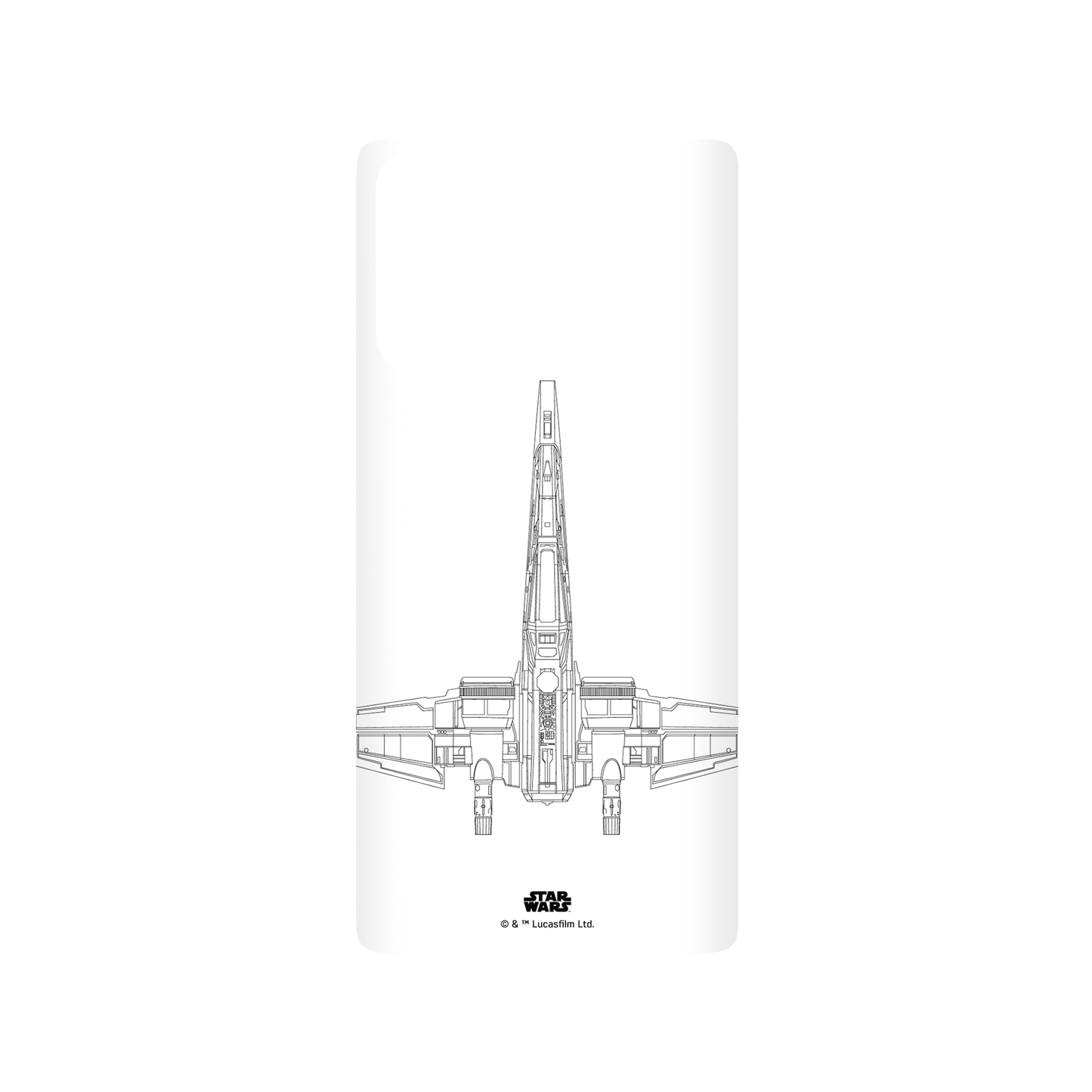 Samsung Galaxy Note20 (4G/5G) 犀牛盾SolidSuit聯名設計款防摔背蓋手機殼 StarWars 星際大戰系列 - X戰機-線條黑
