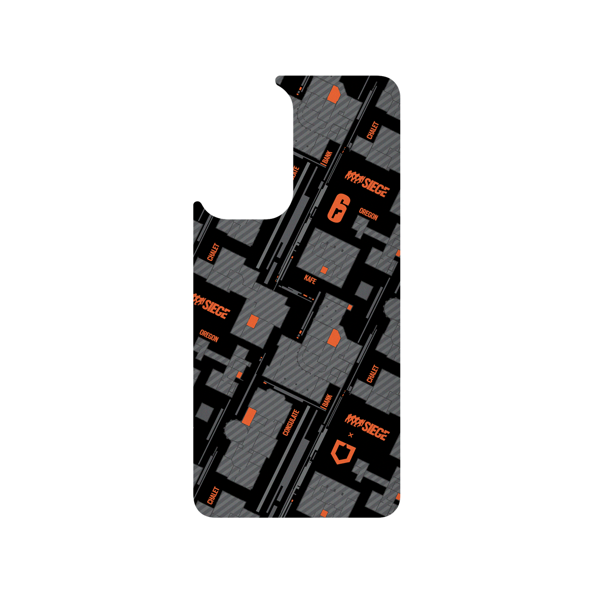 RhinoShield X 6: Siege SolidSuit Samsung Galaxy A52s Case - Map - Orange