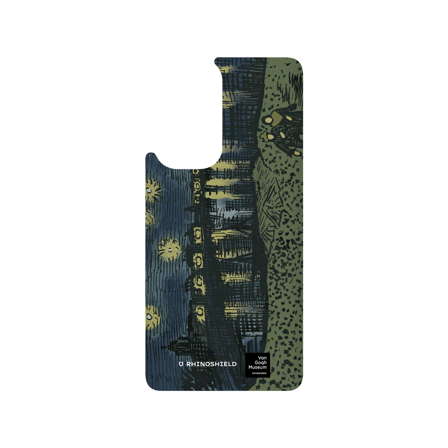 RHINOSHIELD X Van Gogh Museum SolidSuit OnePlus 9 Pro Case - Sketch of Starry Night Over the Rhône - Recolored by RHINOSHIELD
