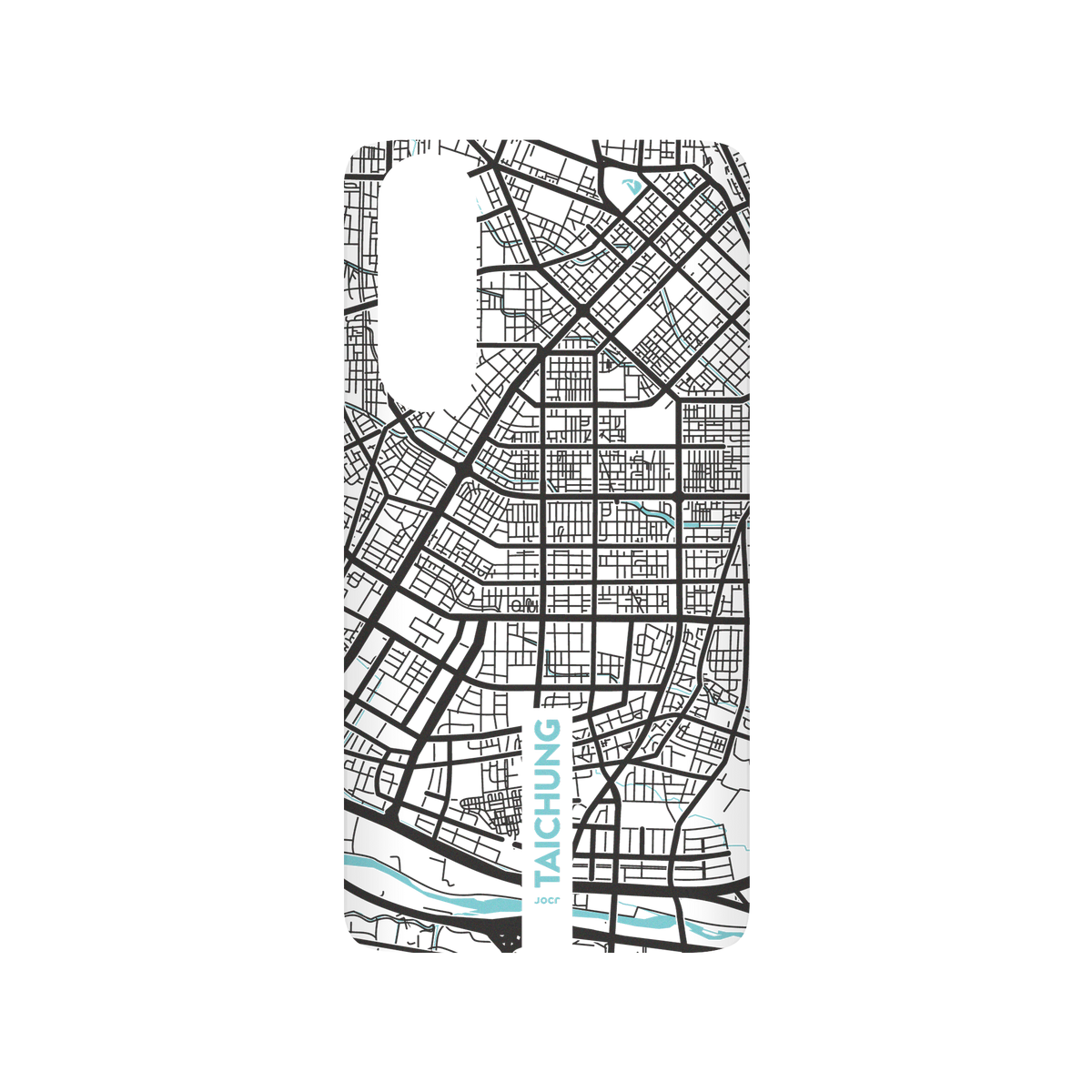 Huawei P30 犀牛盾SolidSuit聯名設計款防摔背蓋手機殼 JOCR - Taichung (Black Logo)