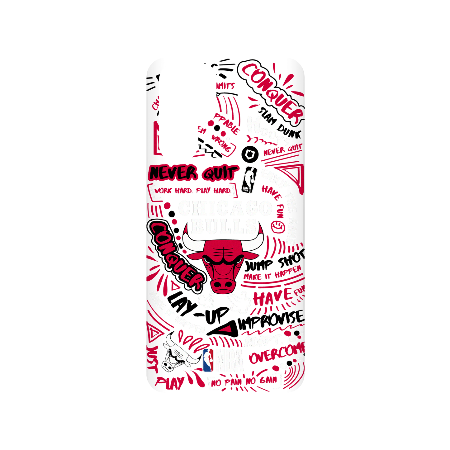 RhinoShield X NBA SolidSuit Huawei P30 Pro Case - Chicago Bulls - Graffiti