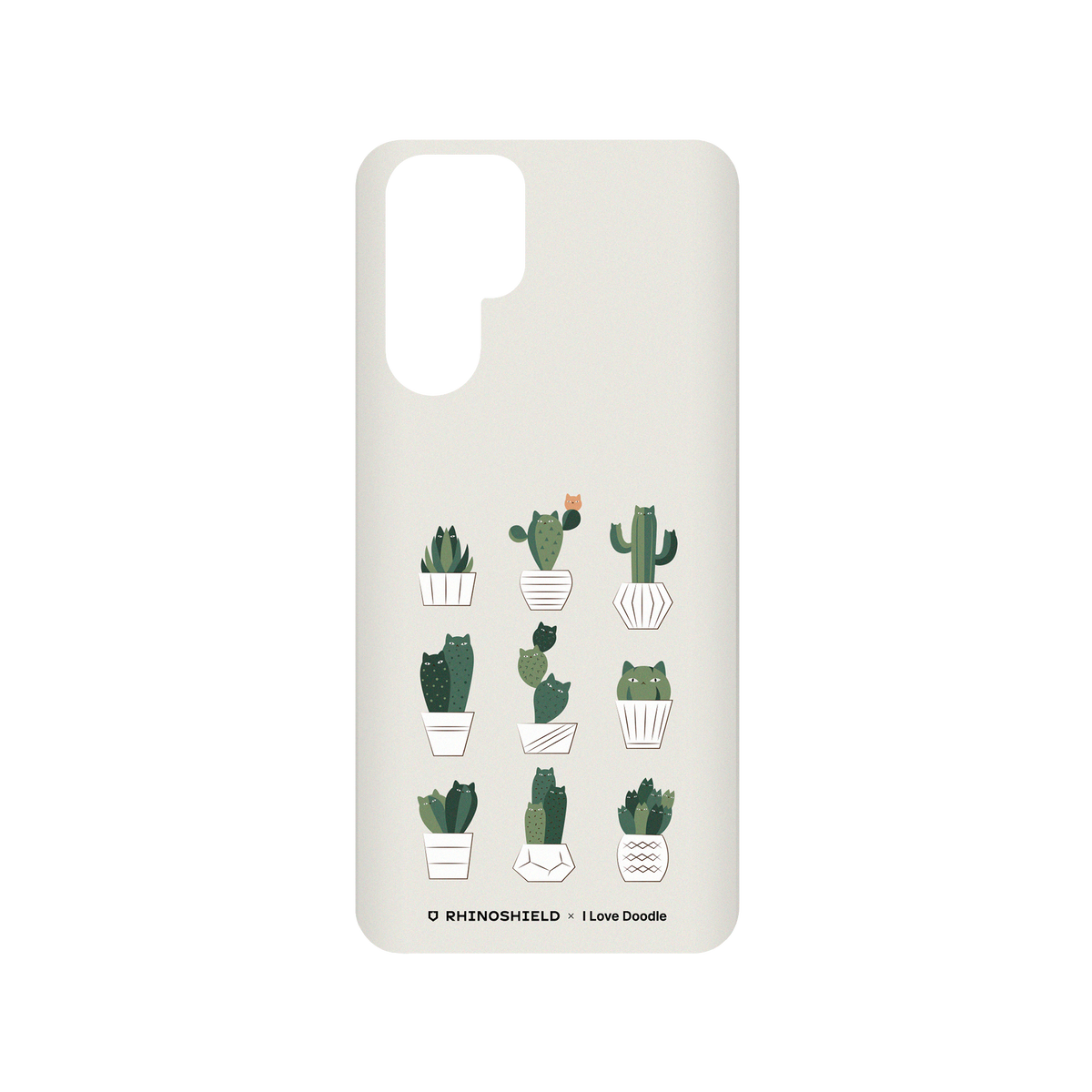 RhinoShield X I Love Doodle SolidSuit Huawei P30 Pro Case - Cat and Plant - Potted Cattus