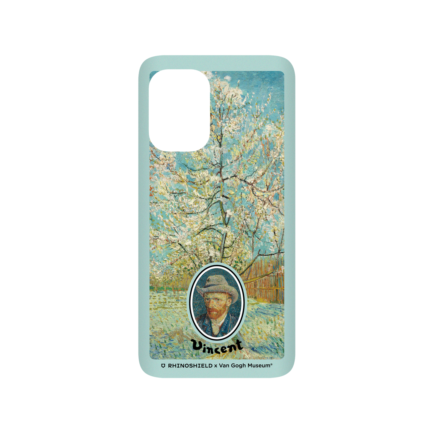 RhinoShield X Van Gogh Museum SolidSuit ASUS Zenfone 8 Case - Peach Tree in Blossom - Blue Frame