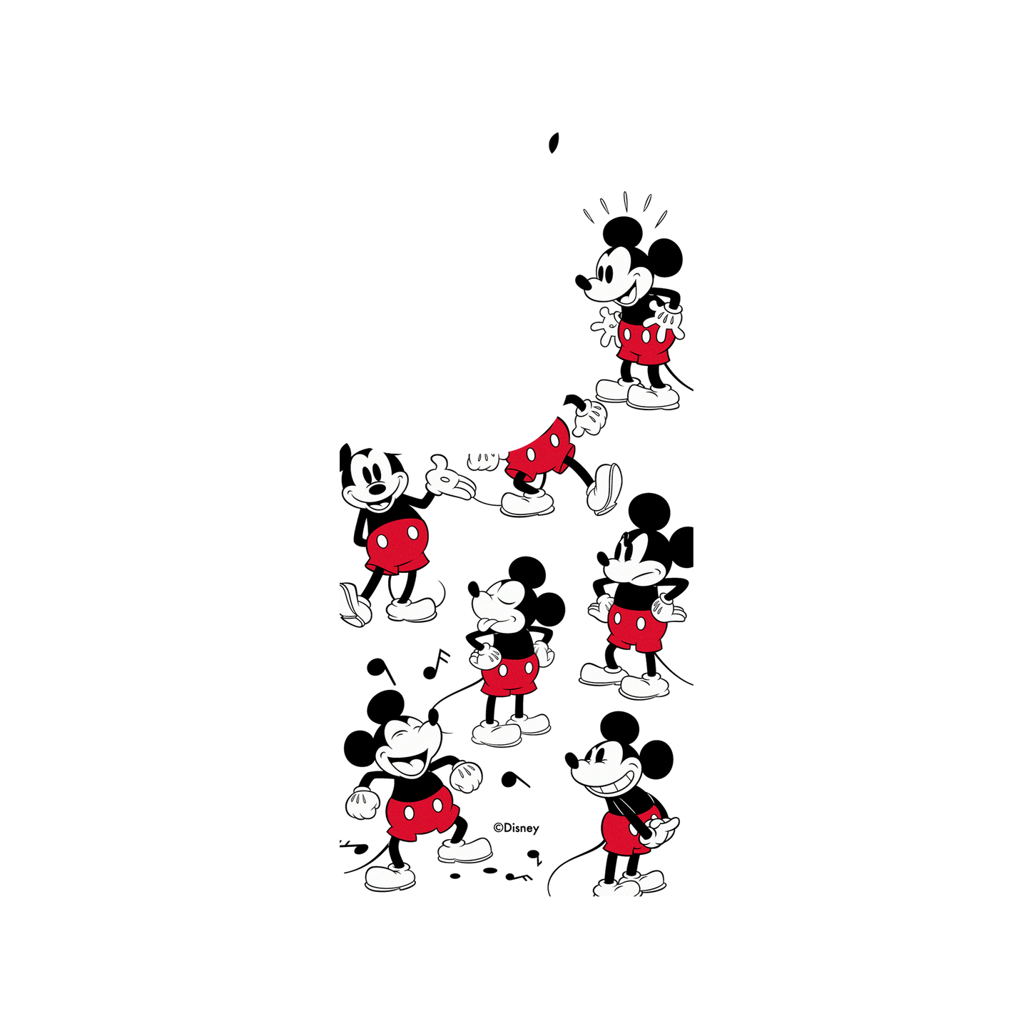 ASUS Zenfone 9 犀牛盾SolidSuit防摔背蓋手機殼 迪士尼-米奇 - Sticker-米奇的常態