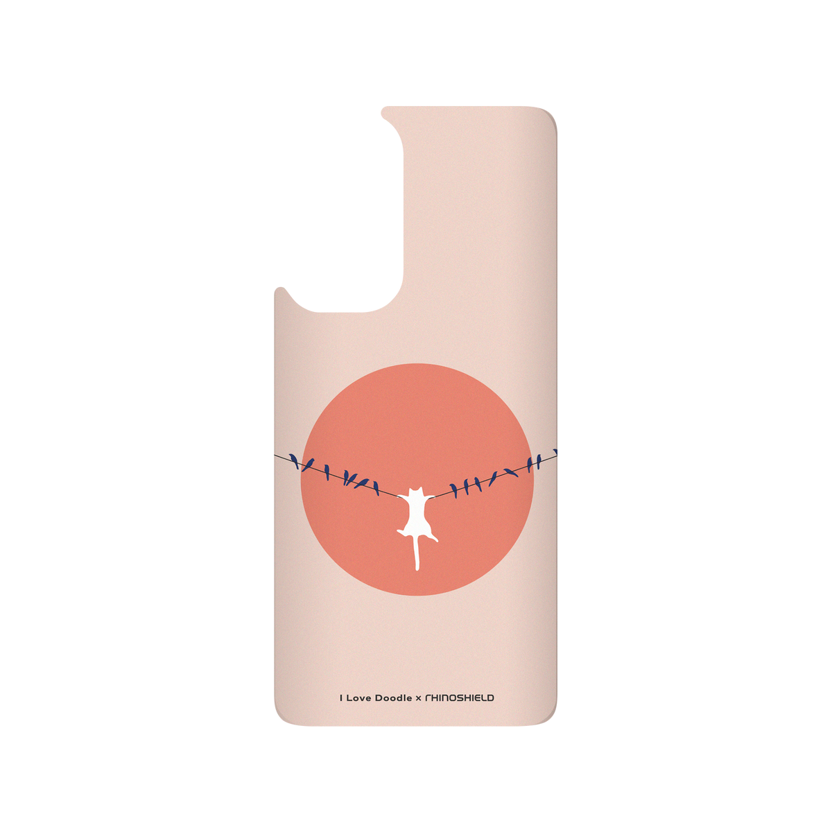 RhinoShield X I Love Doodle SolidSuit Xiaomi Mi 10T Pro Case - Cat Landscape - Chilling Out