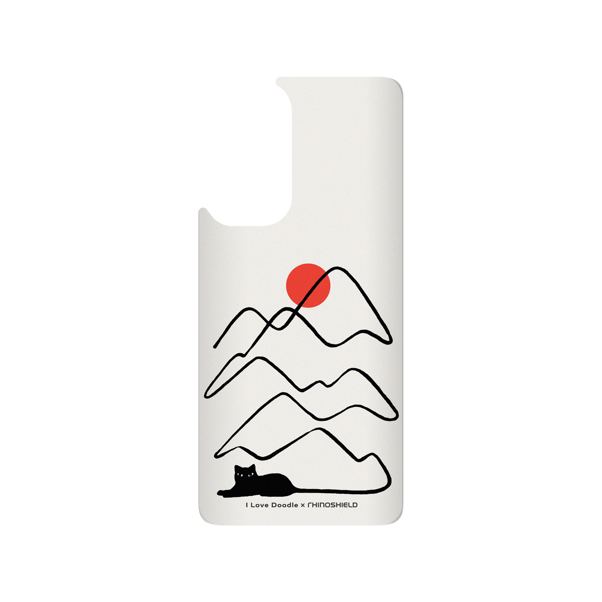 RhinoShield X I Love Doodle SolidSuit Xiaomi Mi 10T Pro Case - Cat Landscape - Tail