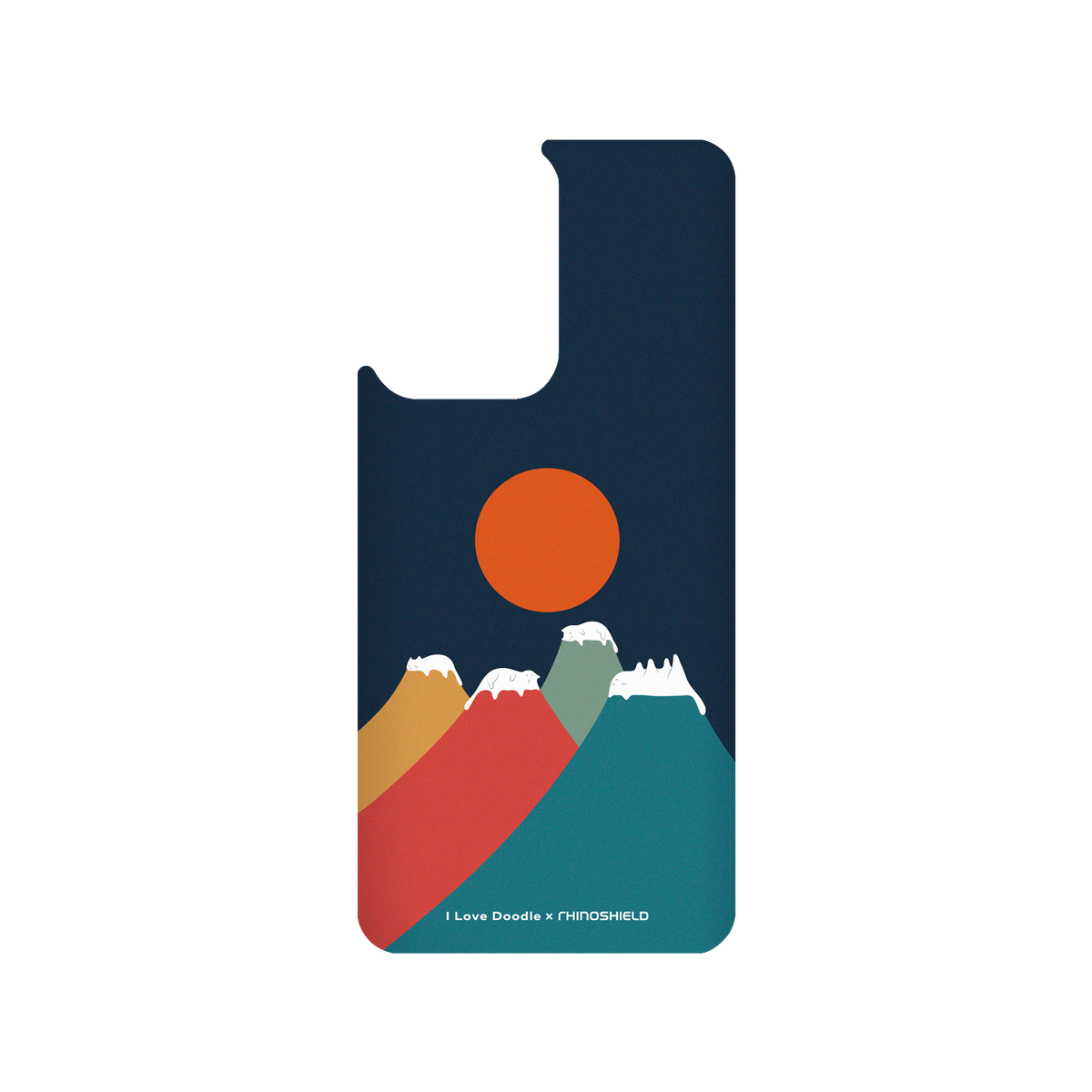 RhinoShield X I Love Doodle SolidSuit Xiaomi 11T Case - Cat Landscape - Colorful Mountains