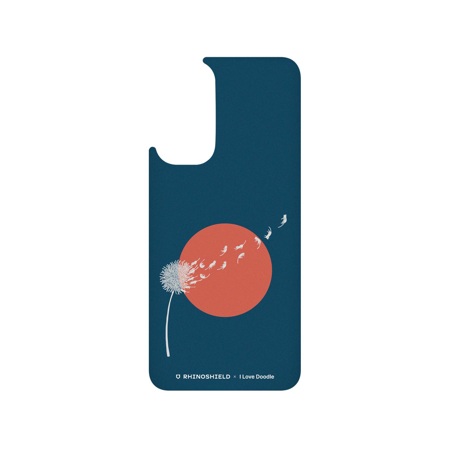 RhinoShield X I Love Doodle SolidSuit Redmi Note 11S (4G) Case - Cat and Plant - Dandelion