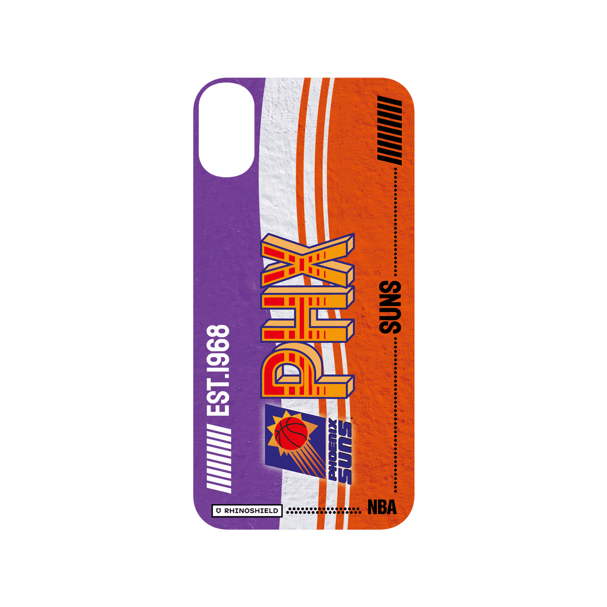 iPhone XR 犀牛盾SolidSuit聯名設計款防摔背蓋手機殼 NBA - 復古球員卡-鳳凰城太陽 Phoenix Suns - Vintage Card