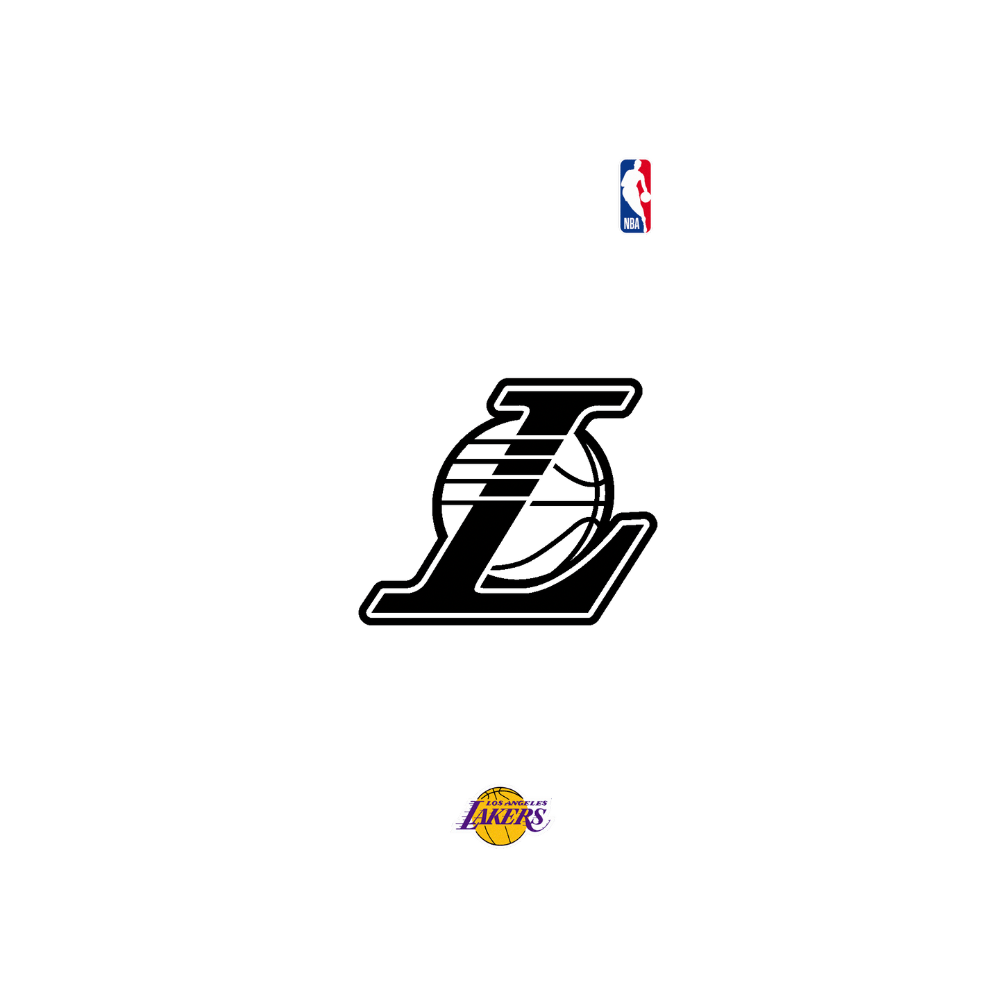 iPhone XS Max 犀牛盾SolidSuit聯名設計款防摔背蓋手機殼 NBA - B&W-洛杉磯湖人 L.A. Lakers B&W