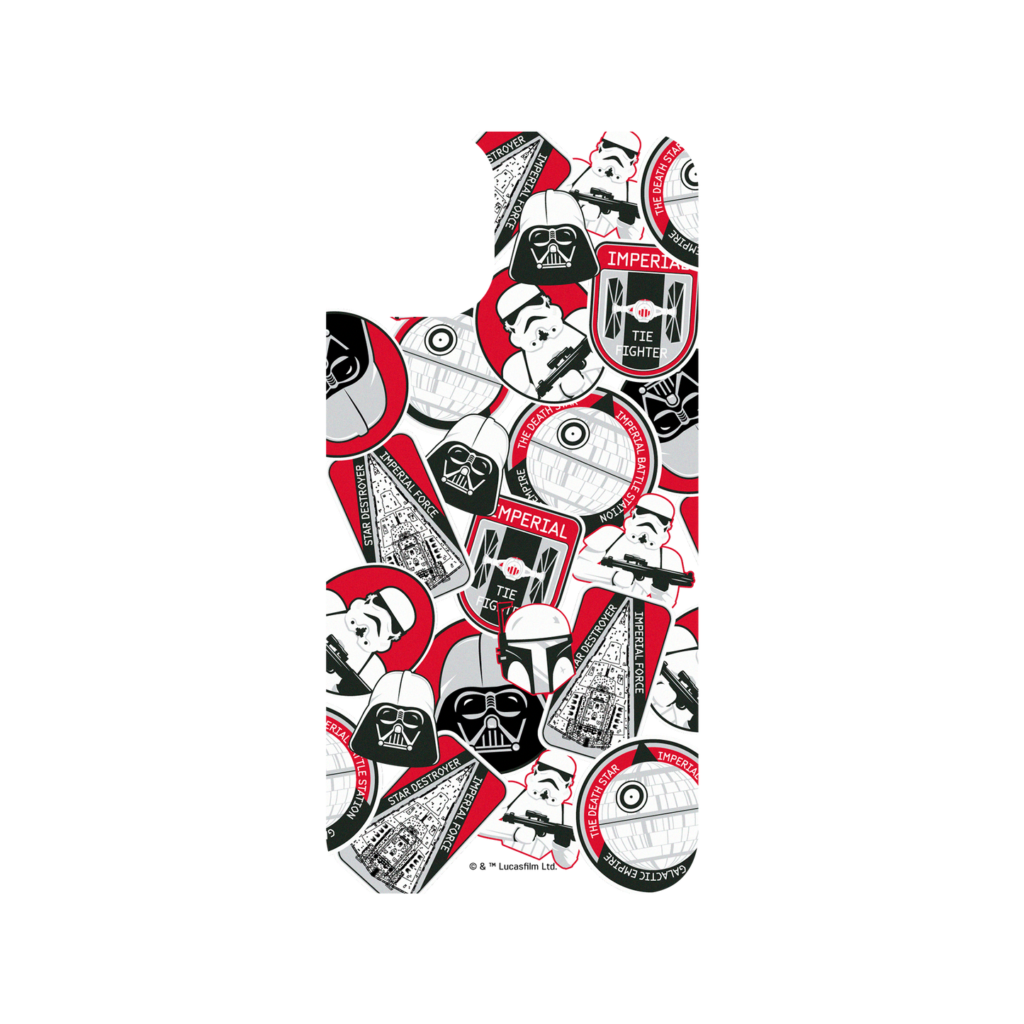 iPhone 11 犀牛盾SolidSuit聯名設計款防摔背蓋手機殼 StarWars 星際大戰系列 - Sticker-紅