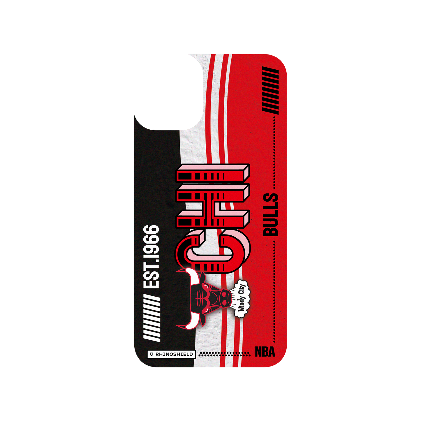 iPhone 11 犀牛盾SolidSuit聯名設計款防摔背蓋手機殼 NBA - 復古球員卡-芝加哥公牛 Chicago Bulls - Vintage Card