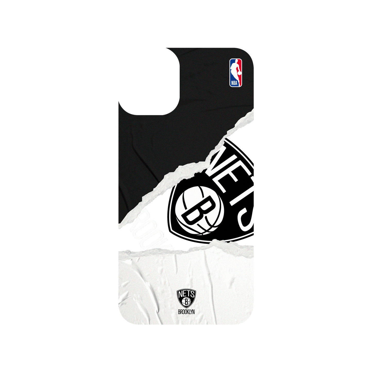 iPhone 11 犀牛盾SolidSuit聯名設計款防摔背蓋手機殼 NBA - 熱血系列-布魯克林籃網 Brooklyn Nets - Sweat and Tears