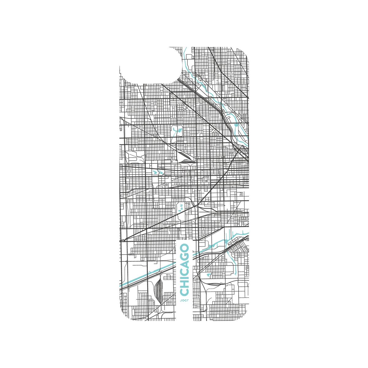 RHINOSHIELD X JOCR SolidSuit iPhone SE (2nd generation) Case - Chicago (Black Logo)
