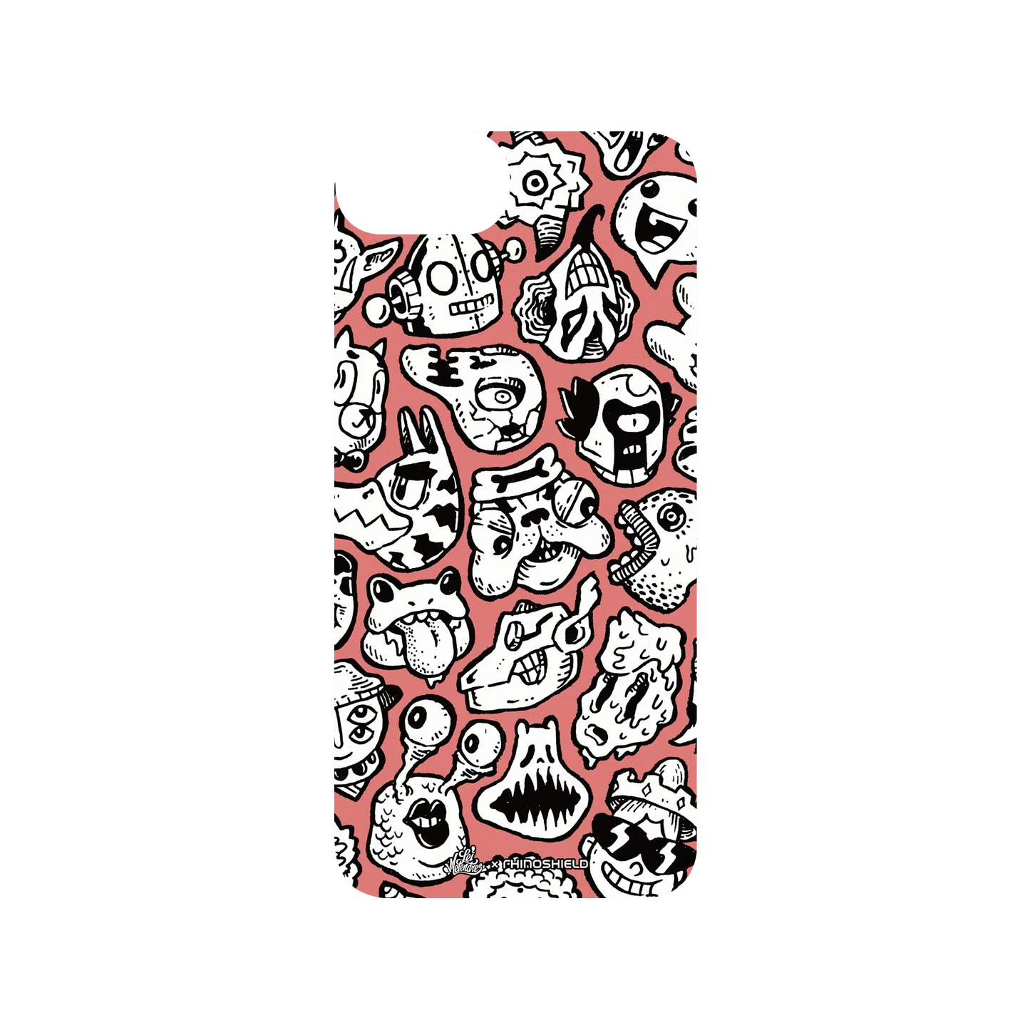 RHINOSHIELD X Lei Melendres SolidSuit iPhone SE (3rd generation) Case - Puzzle Heads Red