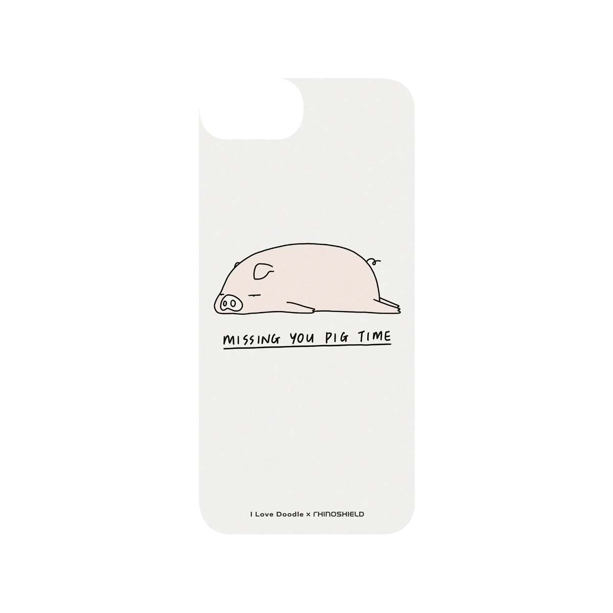 RHINOSHIELD X I Love Doodle SolidSuit iPhone 7 Case - Missing You Pig Time