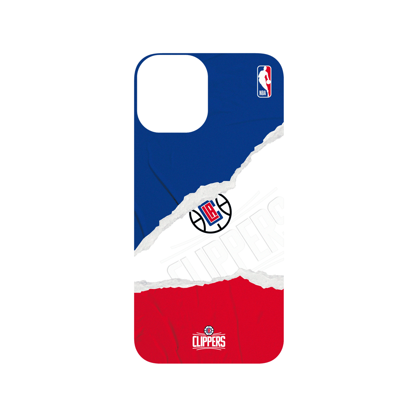 iPhone 12 犀牛盾SolidSuit聯名設計款防摔背蓋手機殼 NBA - 熱血系列-洛杉磯快艇 L.A Clippers - Sweat and Tears