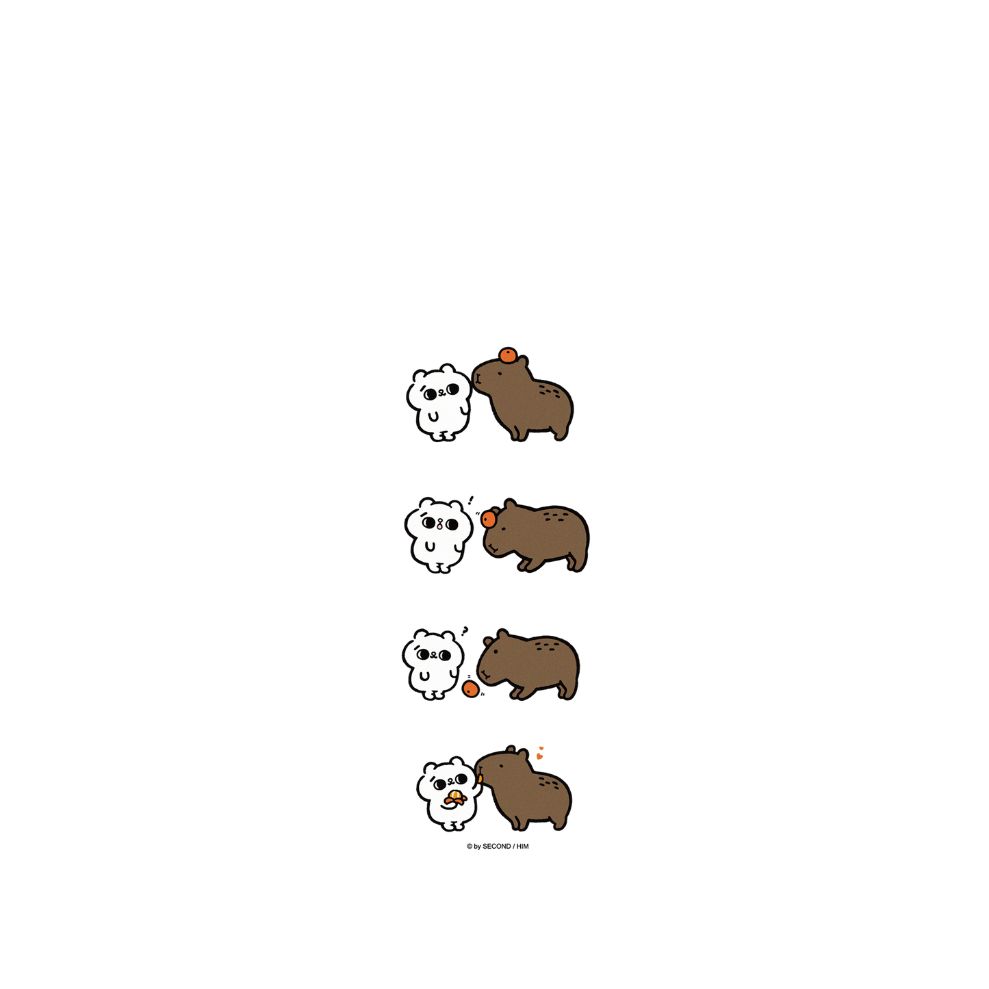RHINOSHIELD X Song Song Meow by SECOND SolidSuit iPhone 13 mini Case - Song Song Meow & Capybara